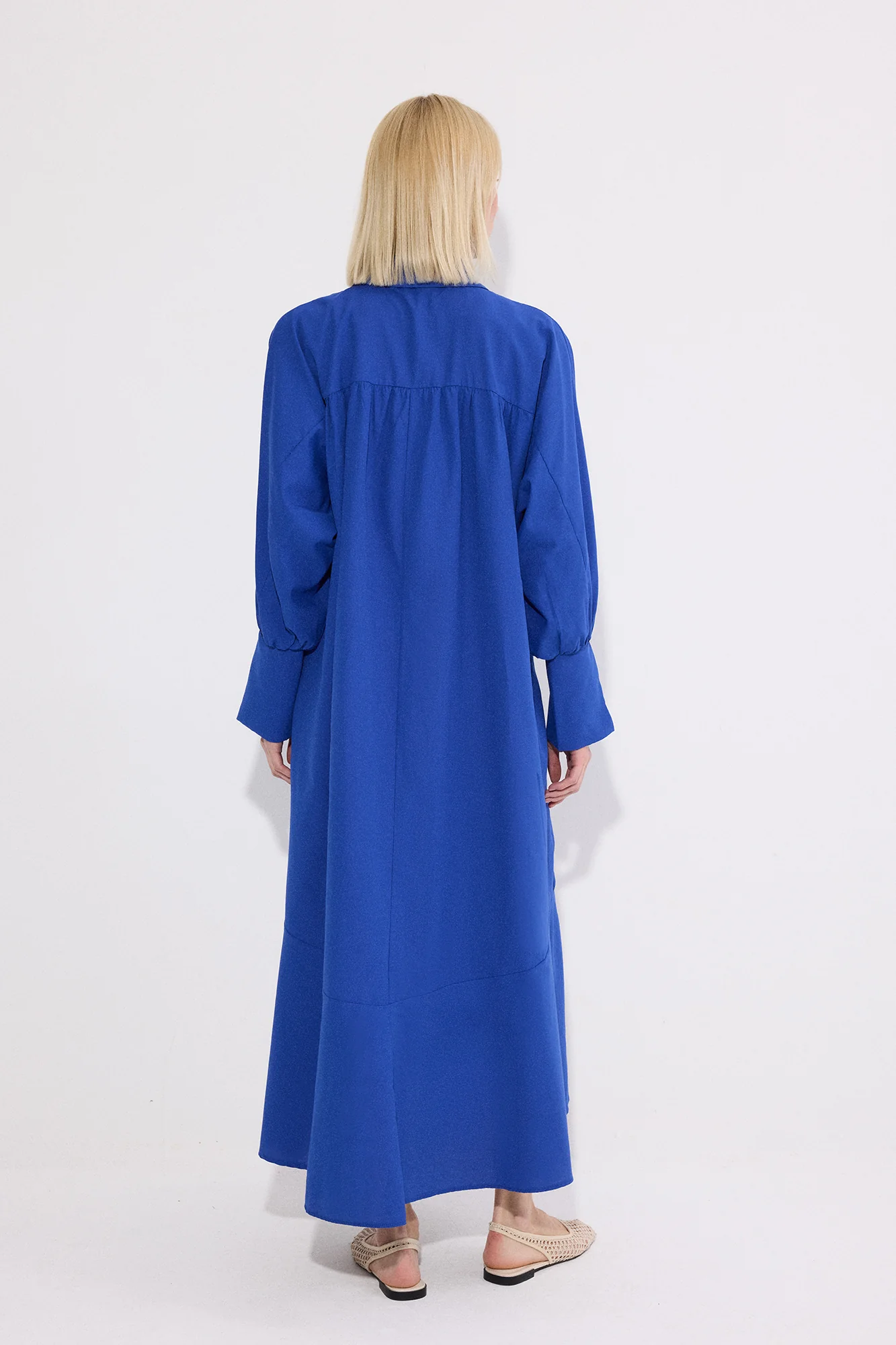 OVERSIZE POPLIN DRESS - Image 5