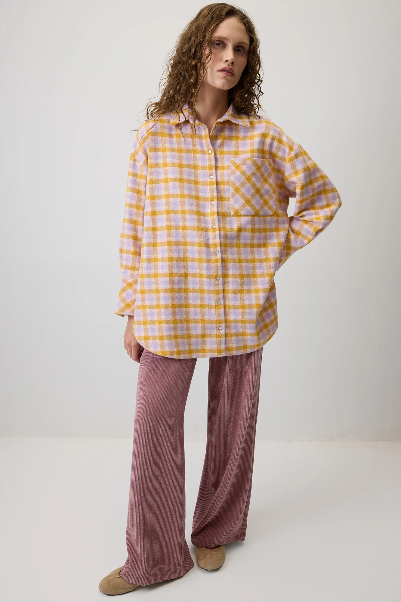 OVERSIZED LUMBERJACK PLAID SHIRT - Image 3