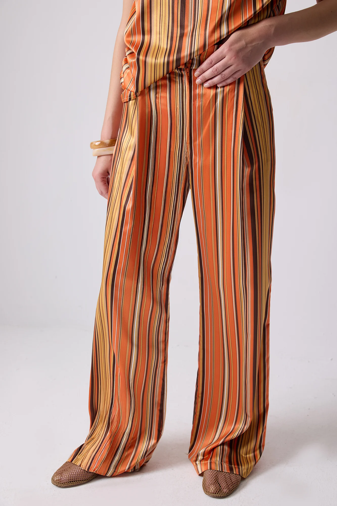 STRIPED SATIN SET - Image 4