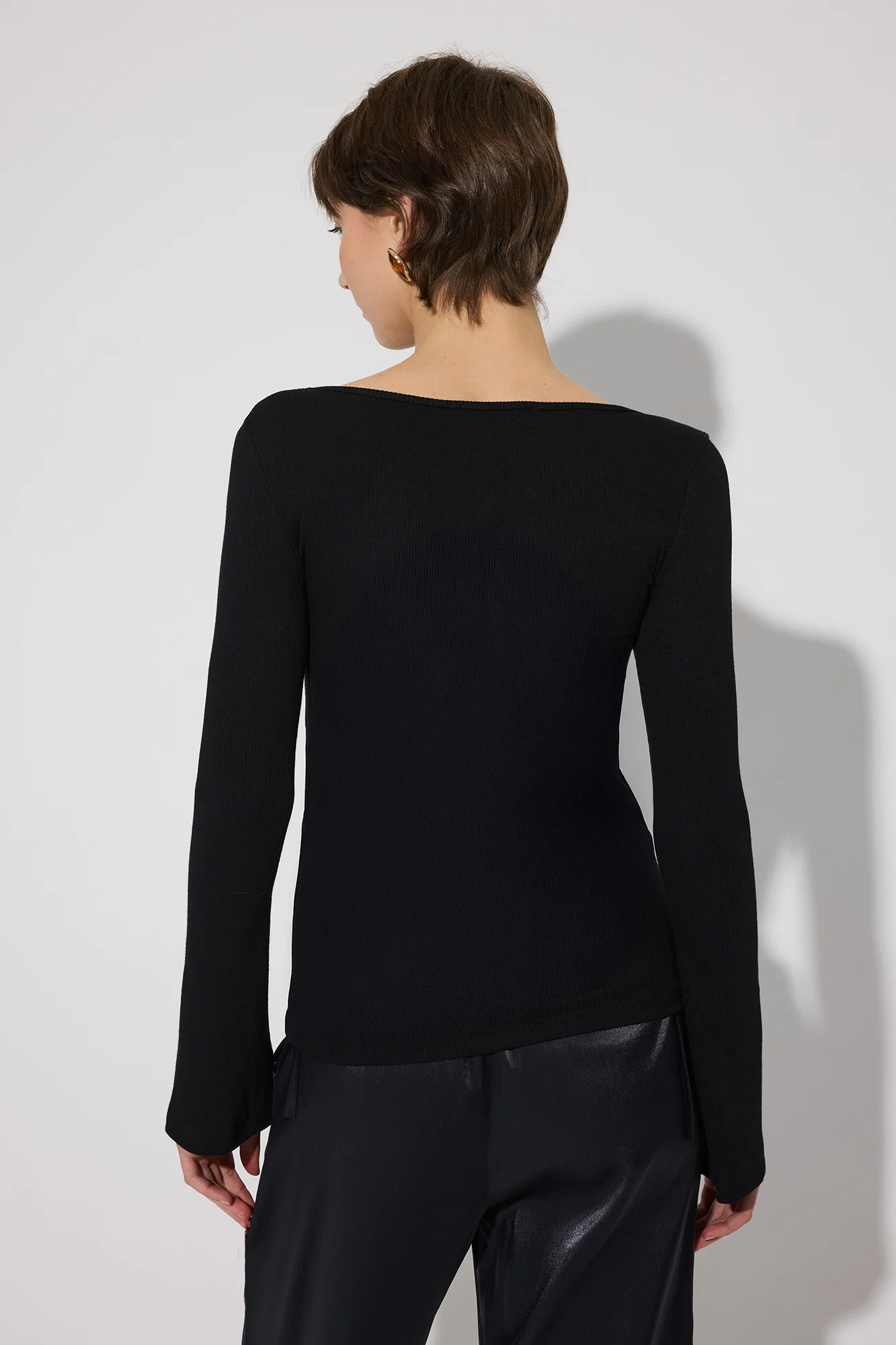COTTON BOAT NECK BODYSUIT - Image 5