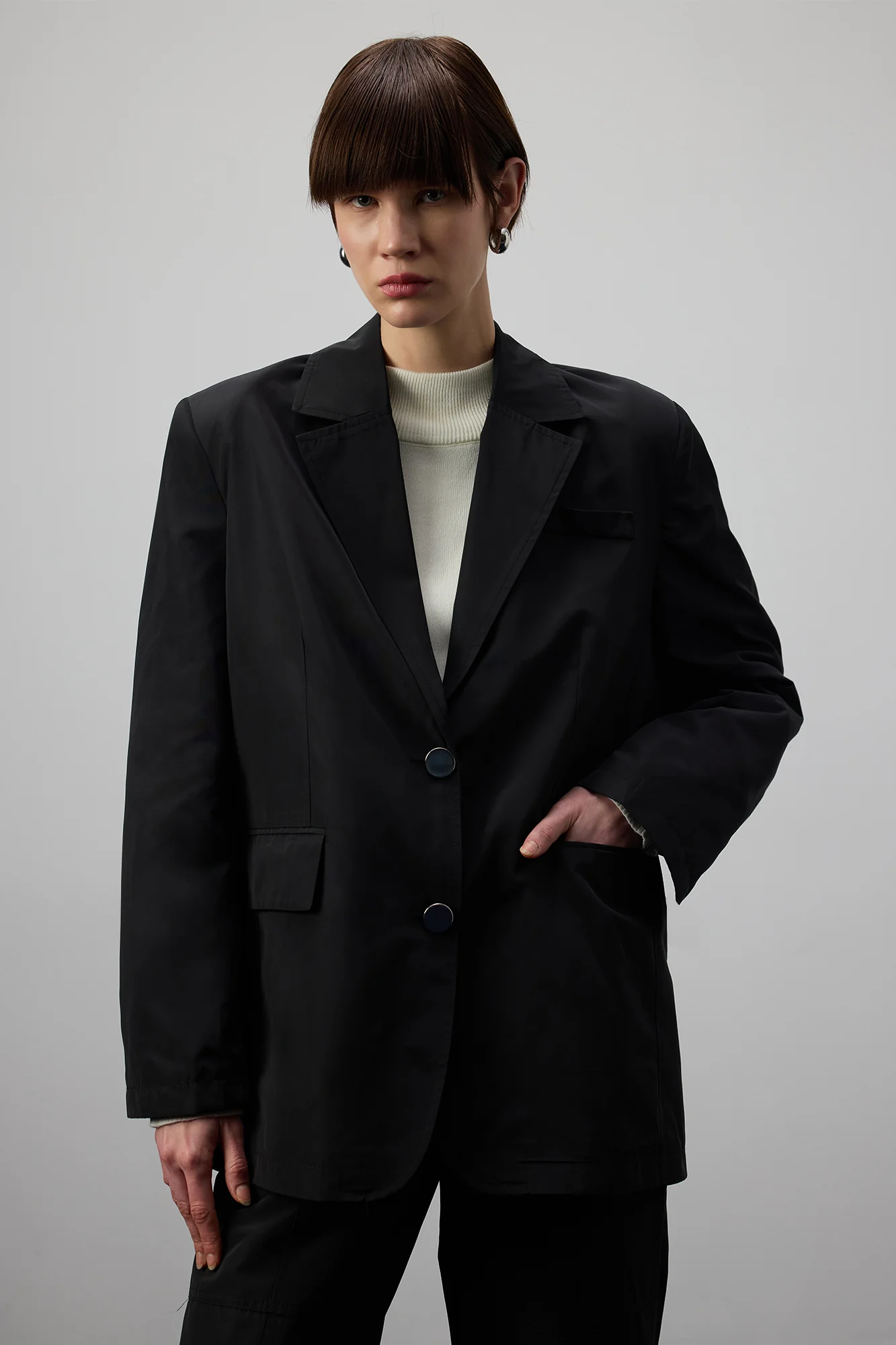 PARACHUTE FABRIC BLAZER JACKET - Image 2