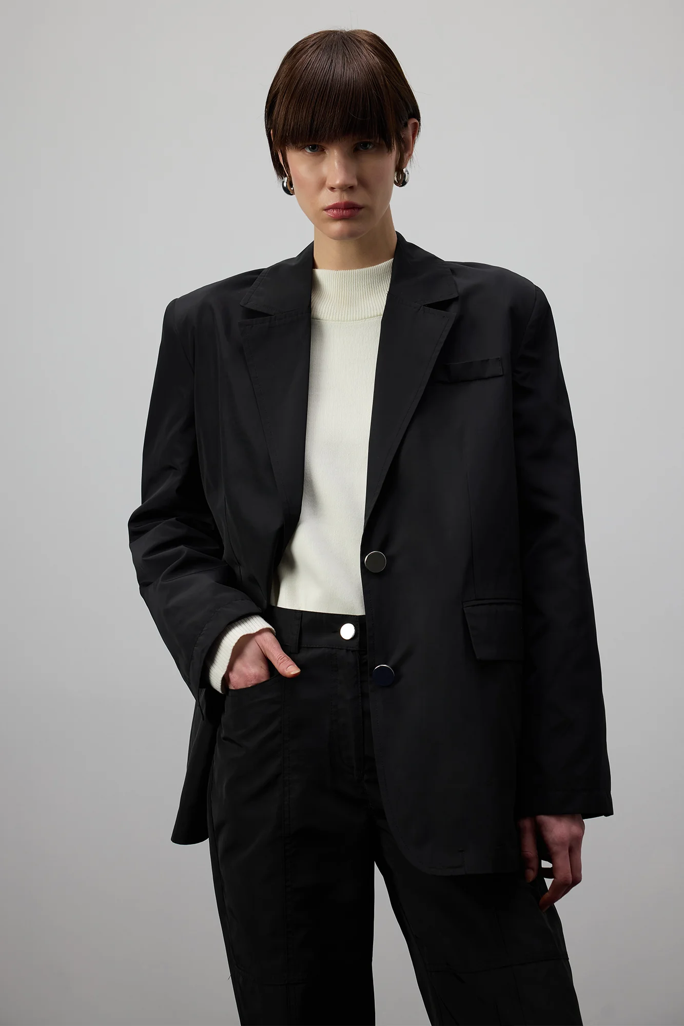 PARACHUTE FABRIC BLAZER JACKET - Image 3