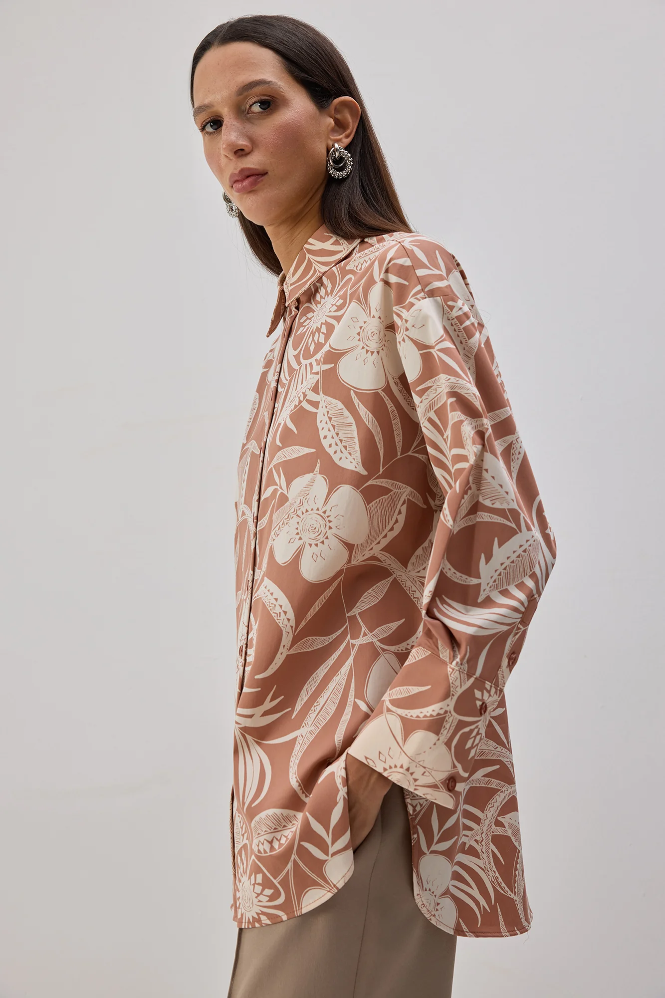 PATTERNED COTTON SHIRT - Image 3