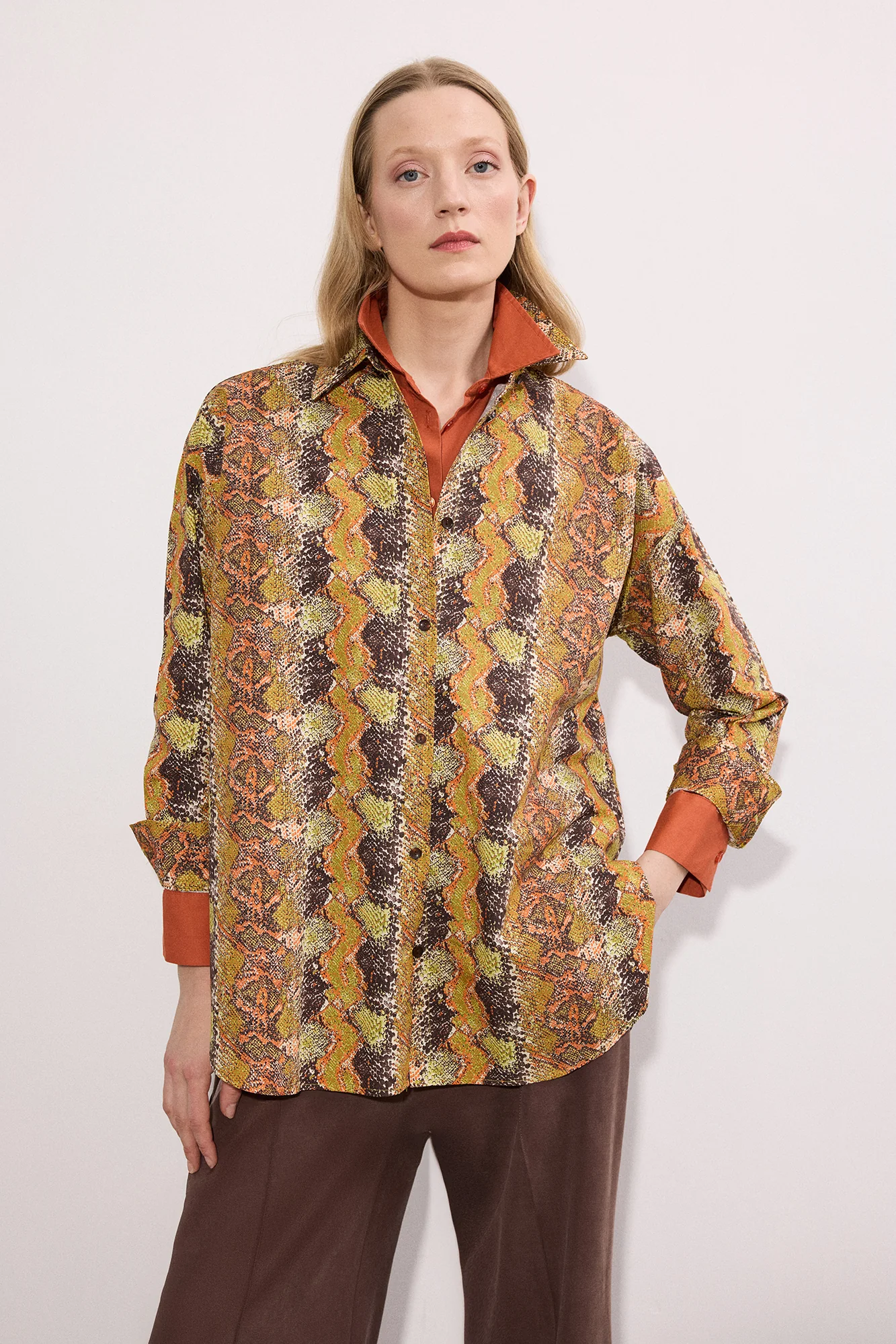 PATTERNED POPLIN SHIRT - Image 3