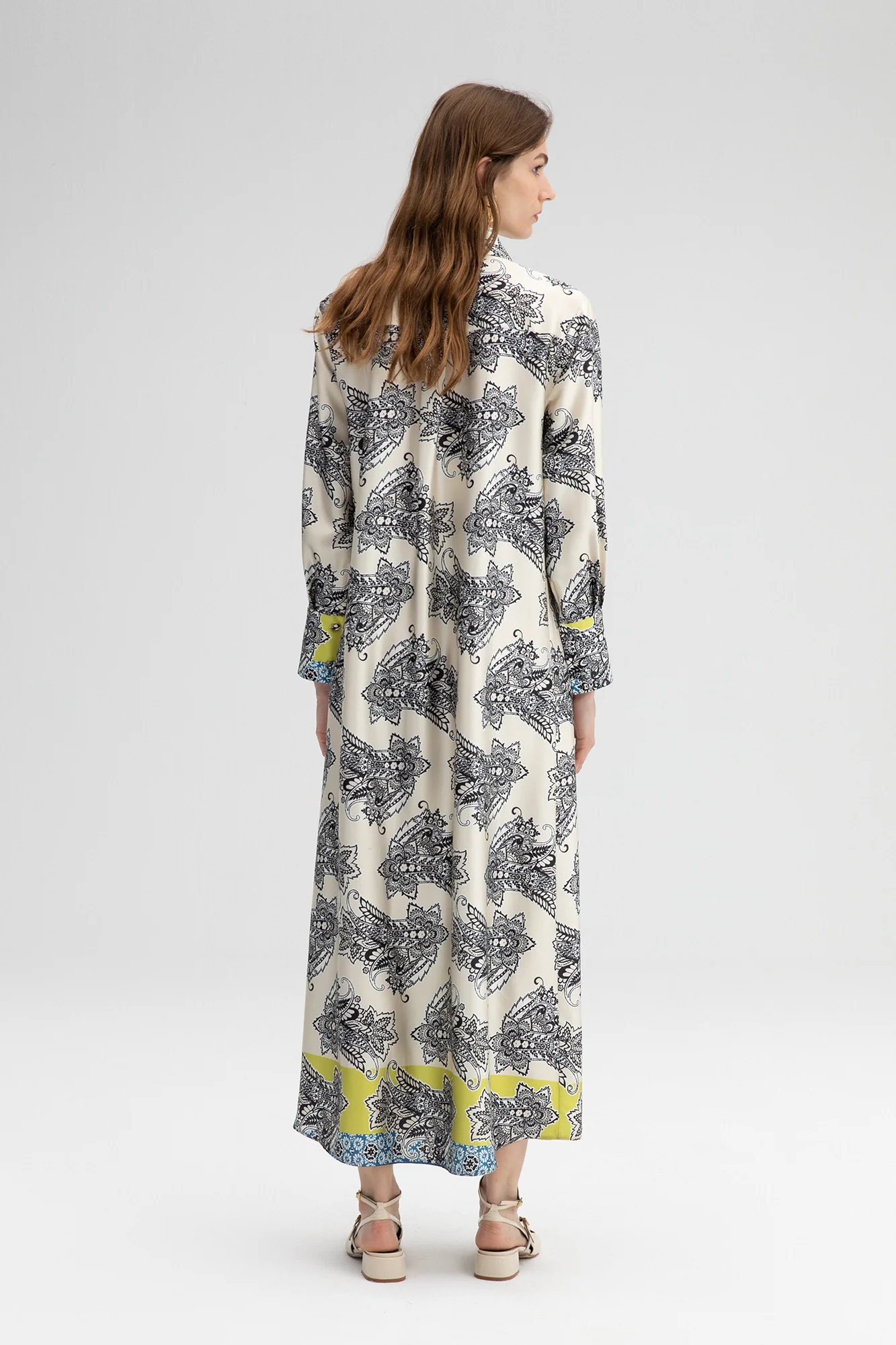 PATTERNED SATIN DRESS - Image 5