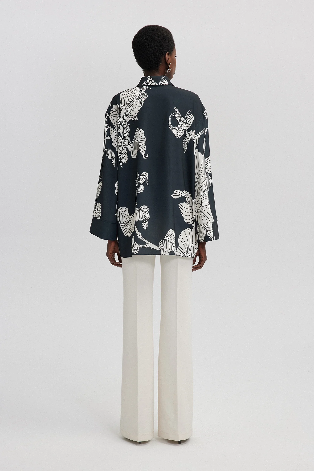PATTERNED SATIN SHIRT - Image 4