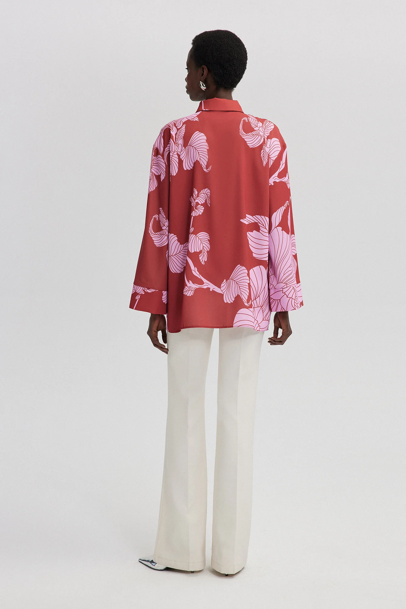 PATTERNED SATIN SHIRT - Image 7