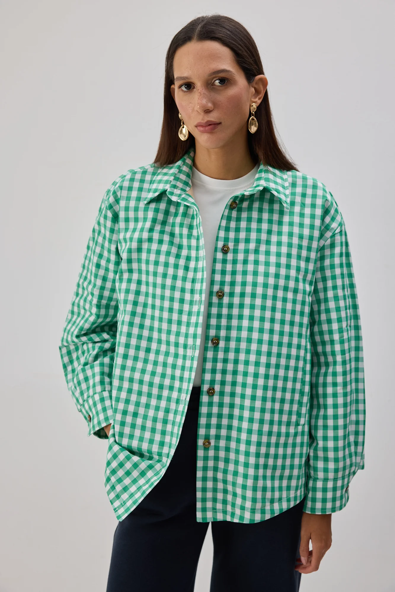FILLED GINGHAM JACKET - Image 3