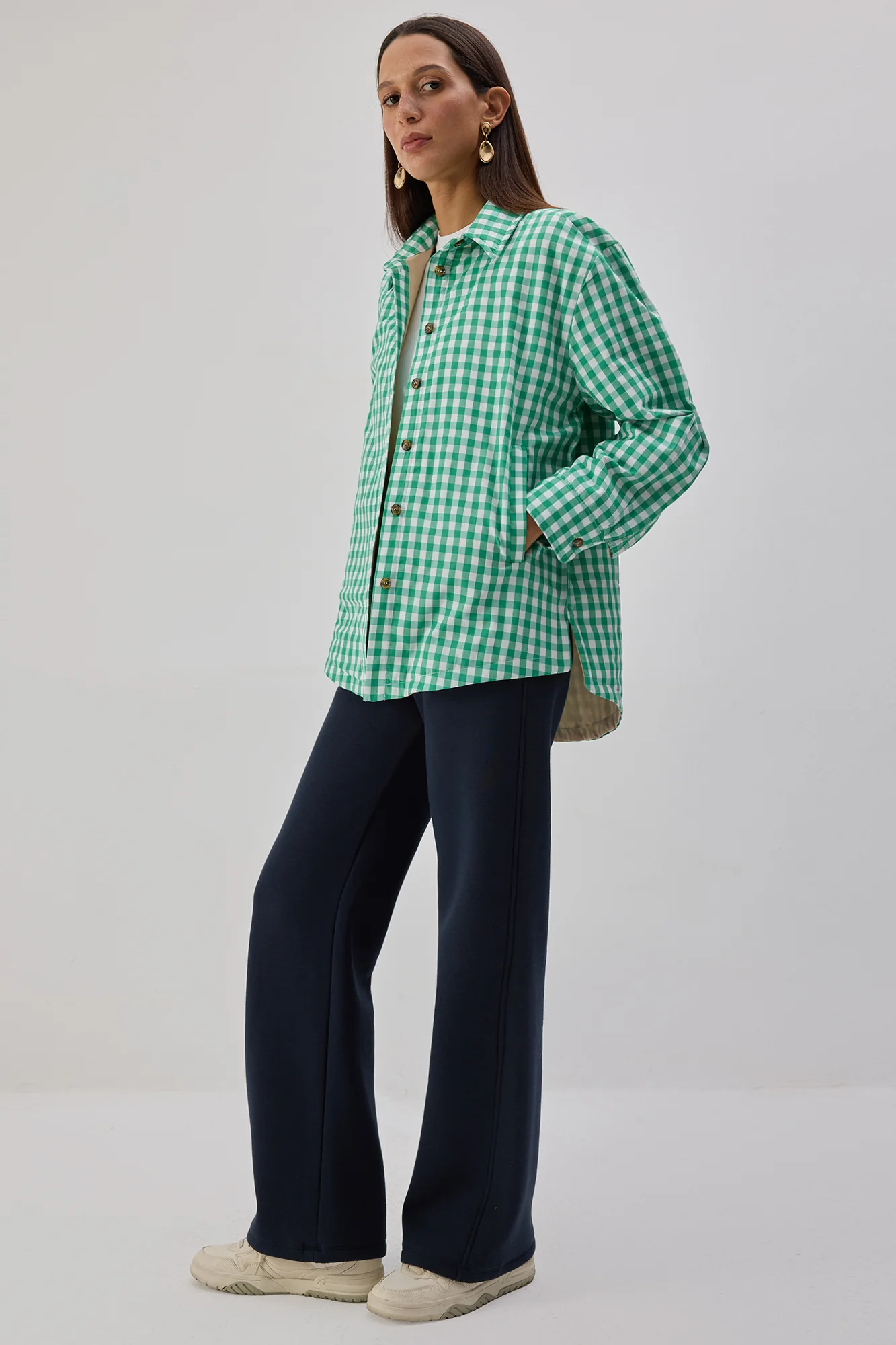 FILLED GINGHAM JACKET - Image 4