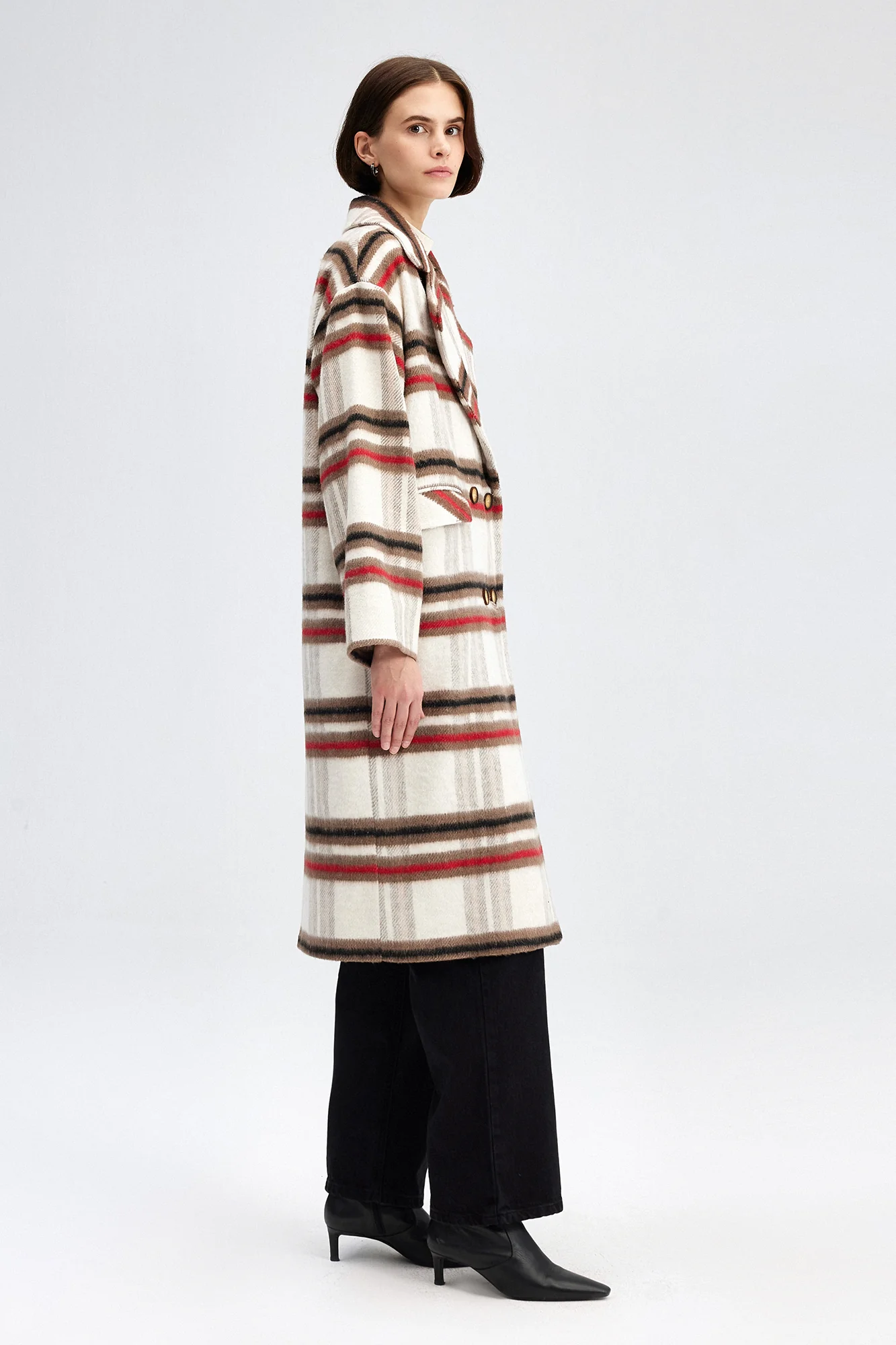 PLAID SOFT COAT - Image 3