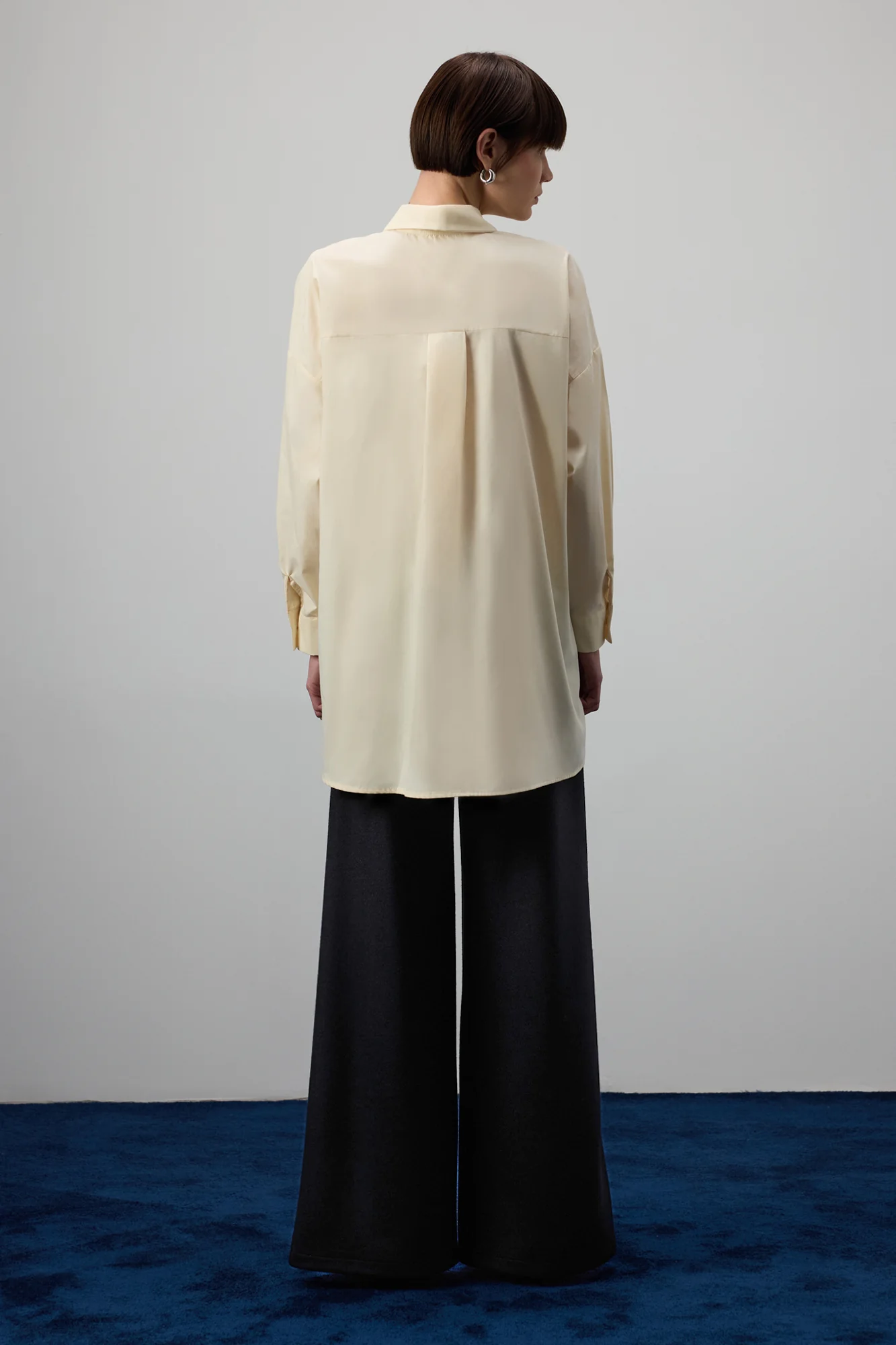 PLEATED ASYMETRIC POPLIN SHIRT - Image 4