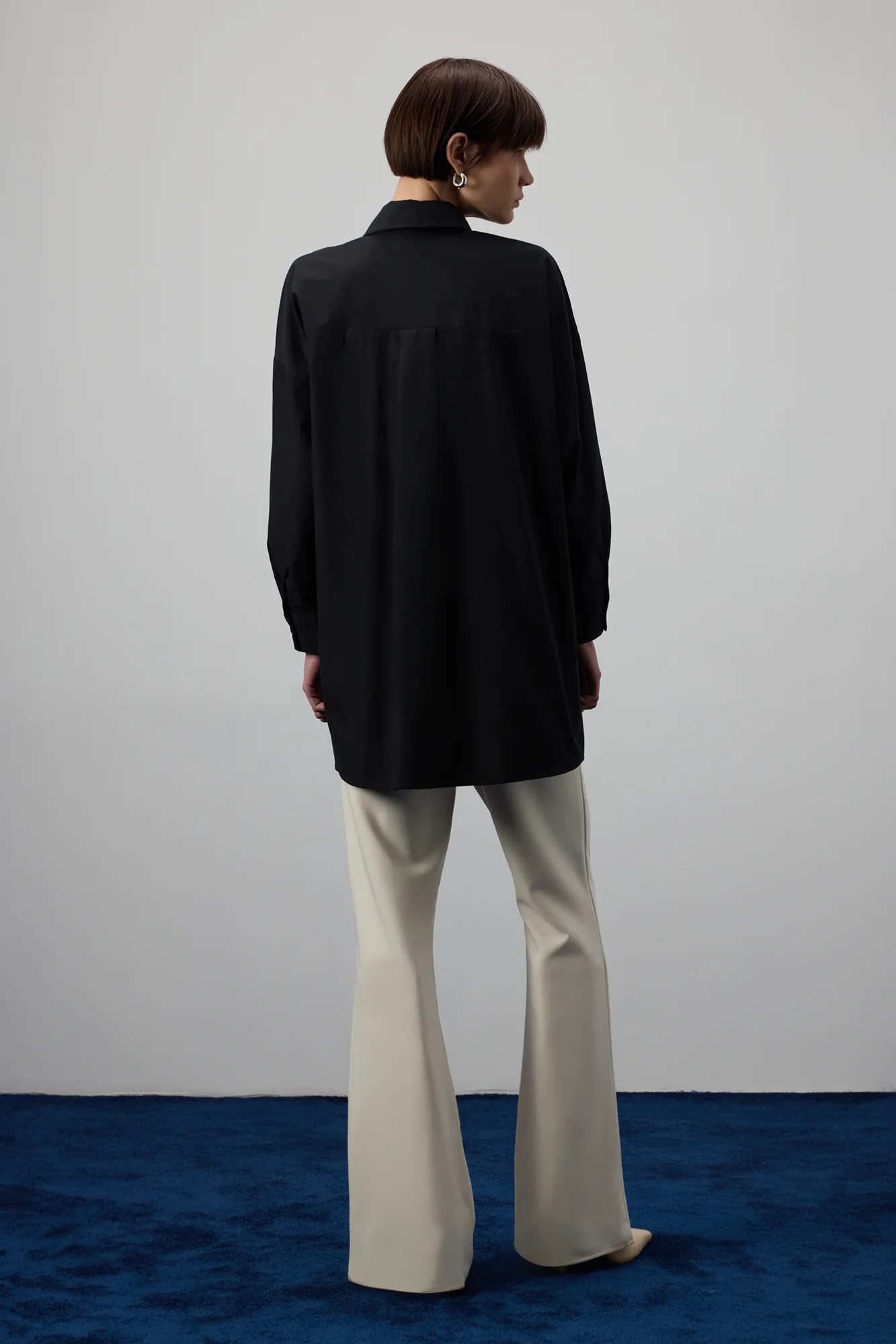 PLEATED ASYMETRIC POPLIN SHIRT - Image 4