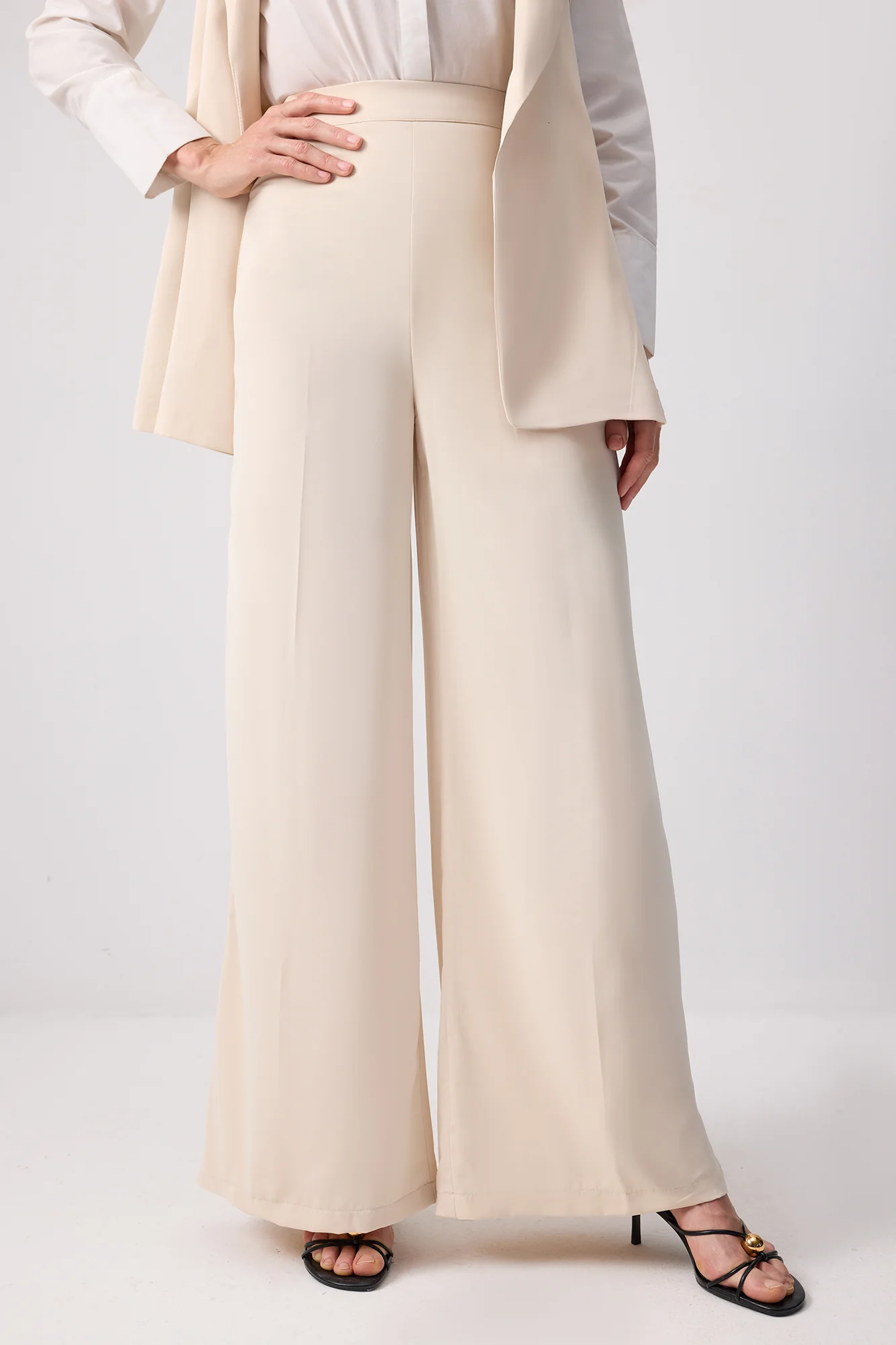 PLEATED DOUBLE BREASTED VEST PANTS SET - Image 5