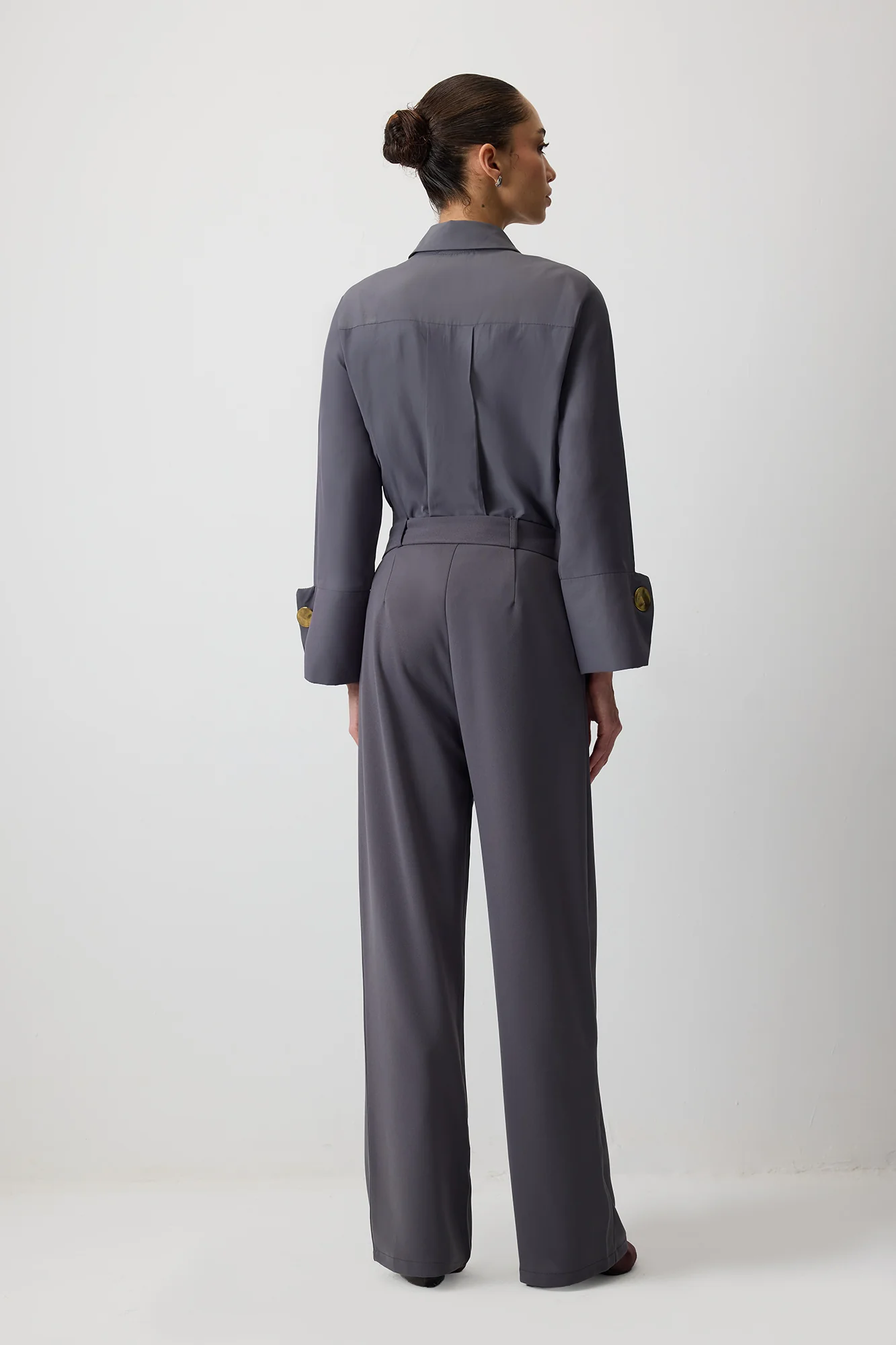 PLEATED PALAZZO TROUSERS - Image 4