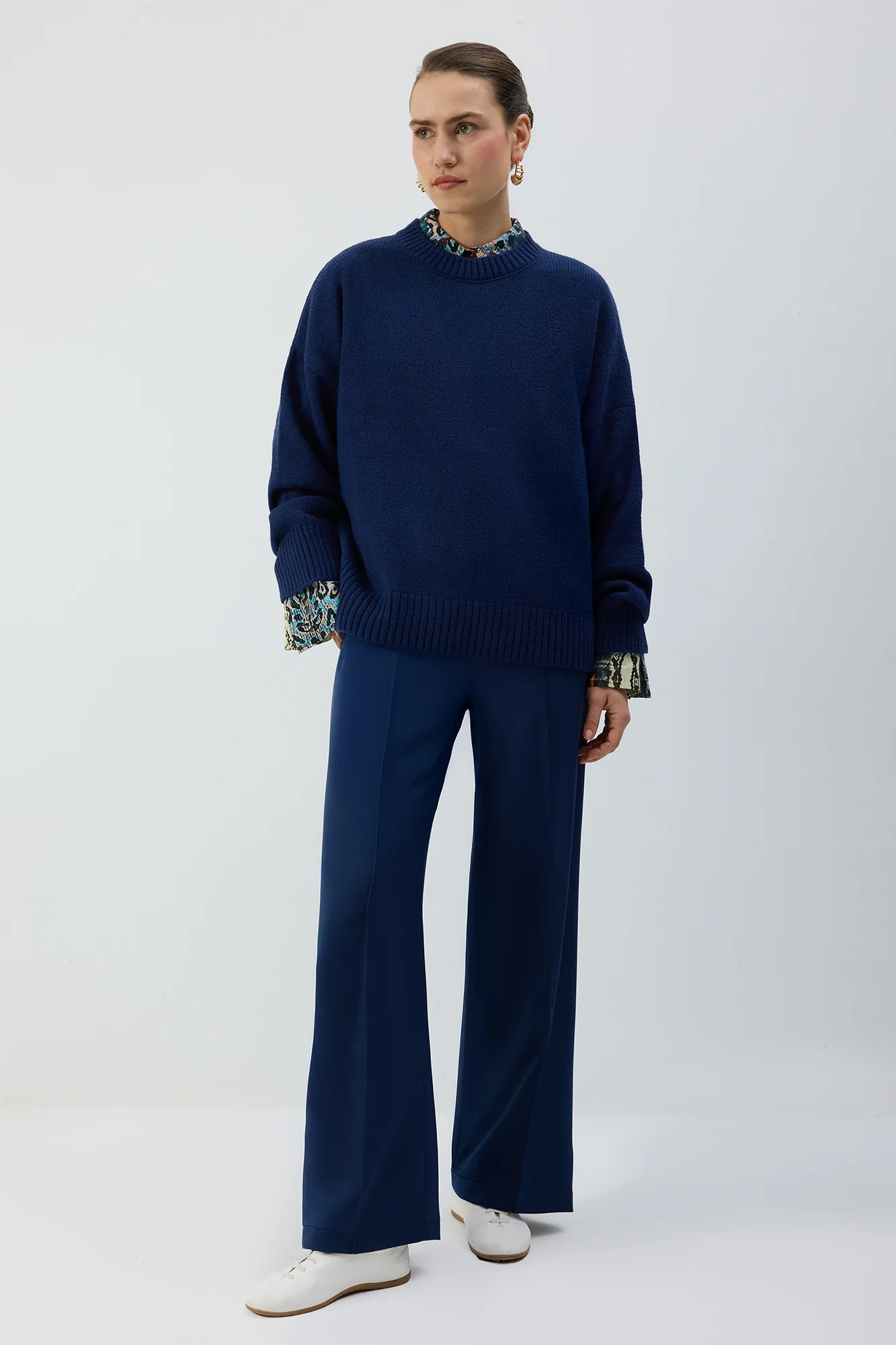 PLEATED PANTS WITH ELASTIC WAIST - Image 2