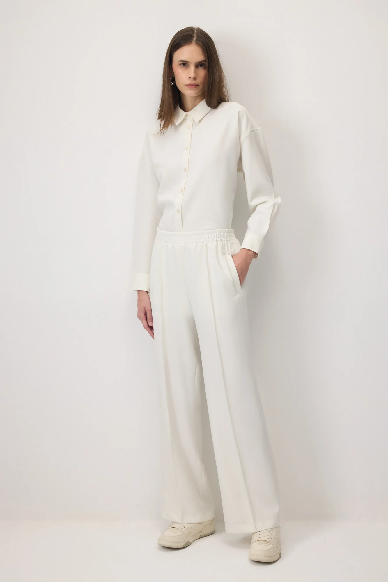 PLEATED PANTS WITH ELASTIC WAIST - Image 2