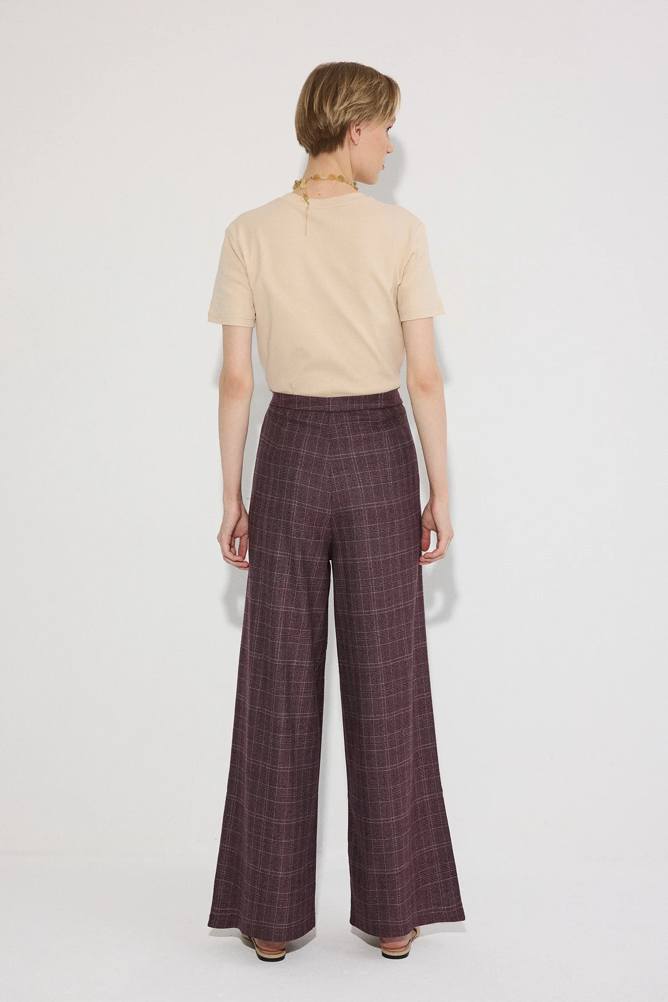 PLEATED PLAID TROUSERS - Image 4