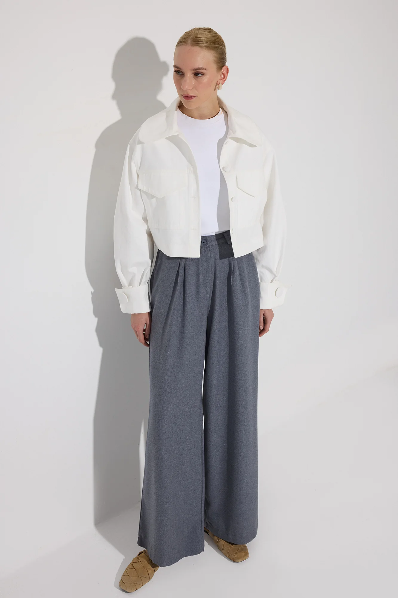 PLEATED POCKET PANTS - Image 2