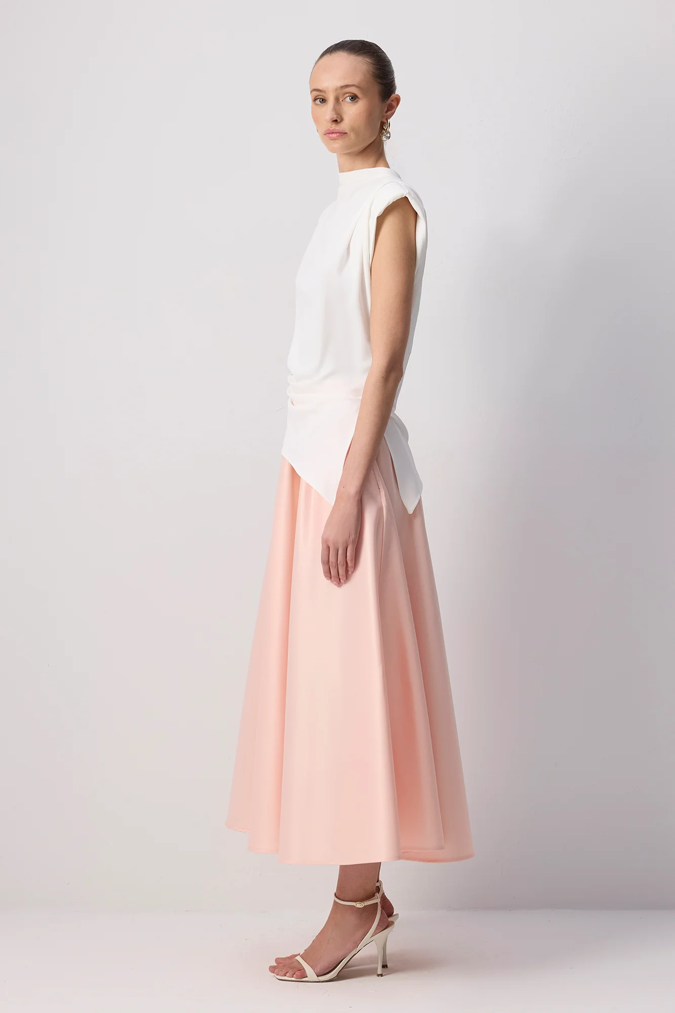 PLEATED SATIN SKIRT - Image 5