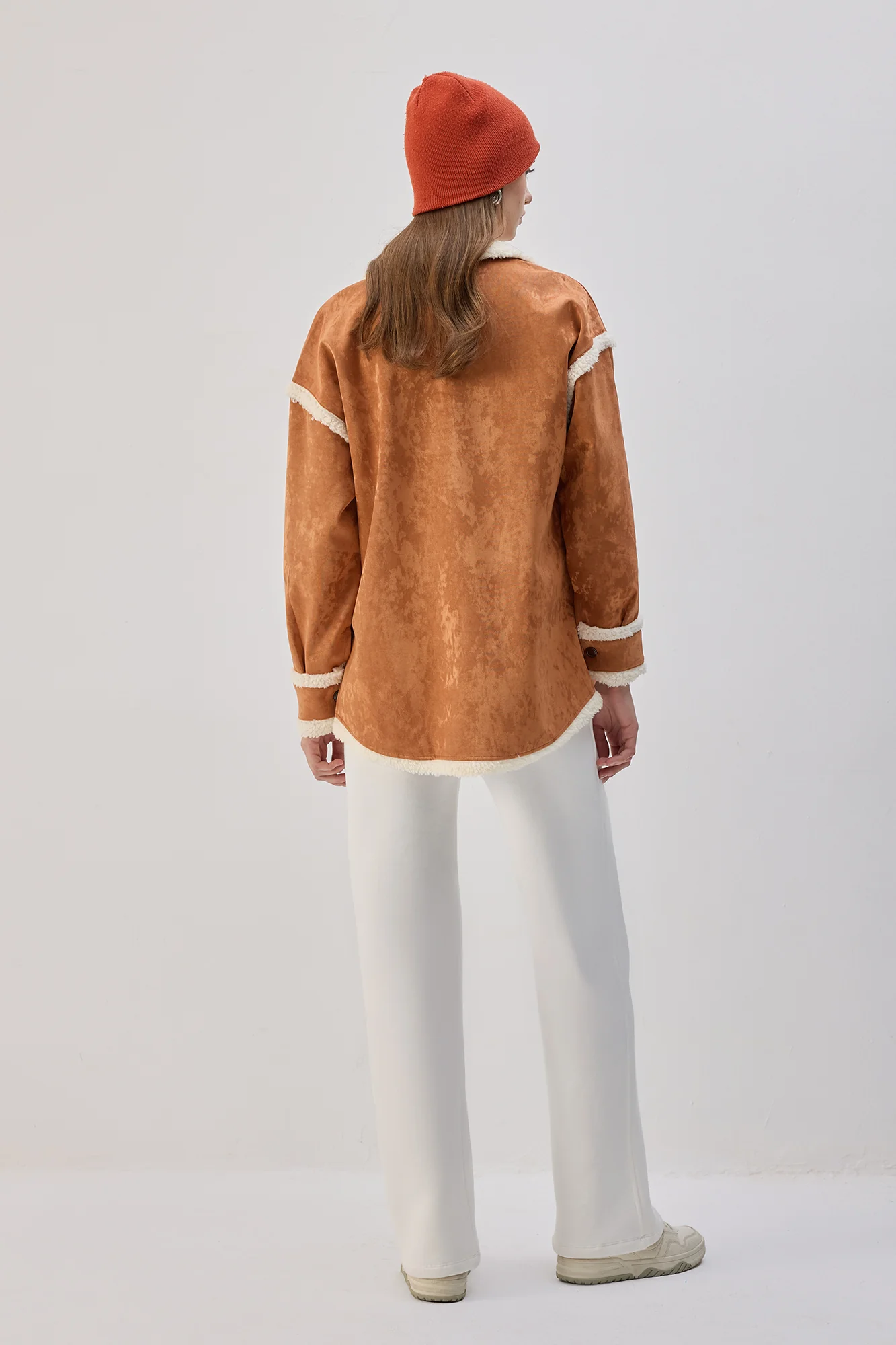 PLUSH DETAILED SUEDE SHIRT - Image 7