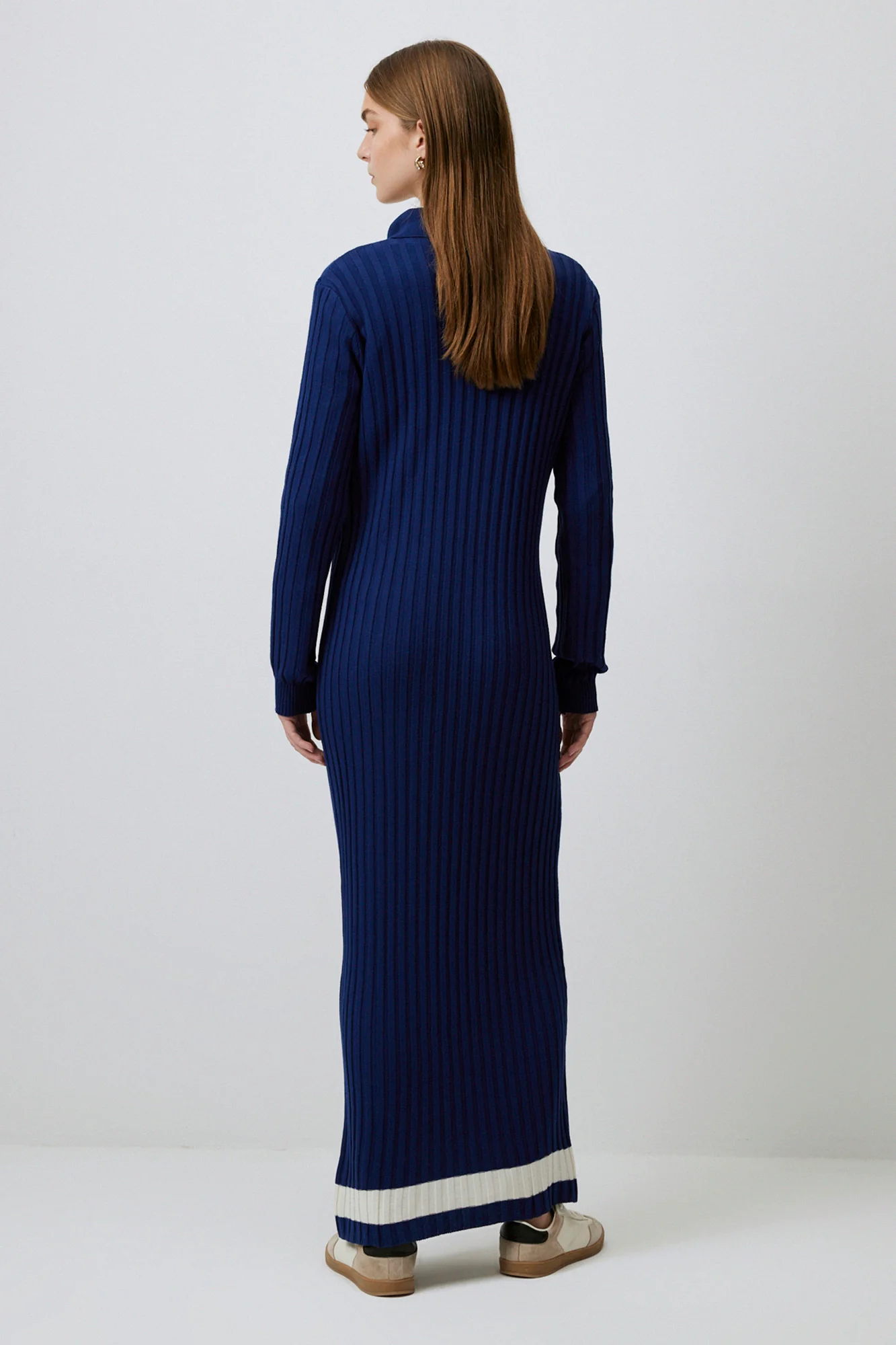 POLO COLLAR KNIT DRESS - Image 3
