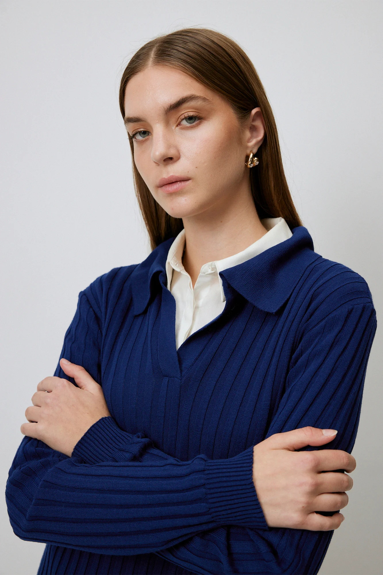 POLO COLLAR KNIT DRESS - Image 4