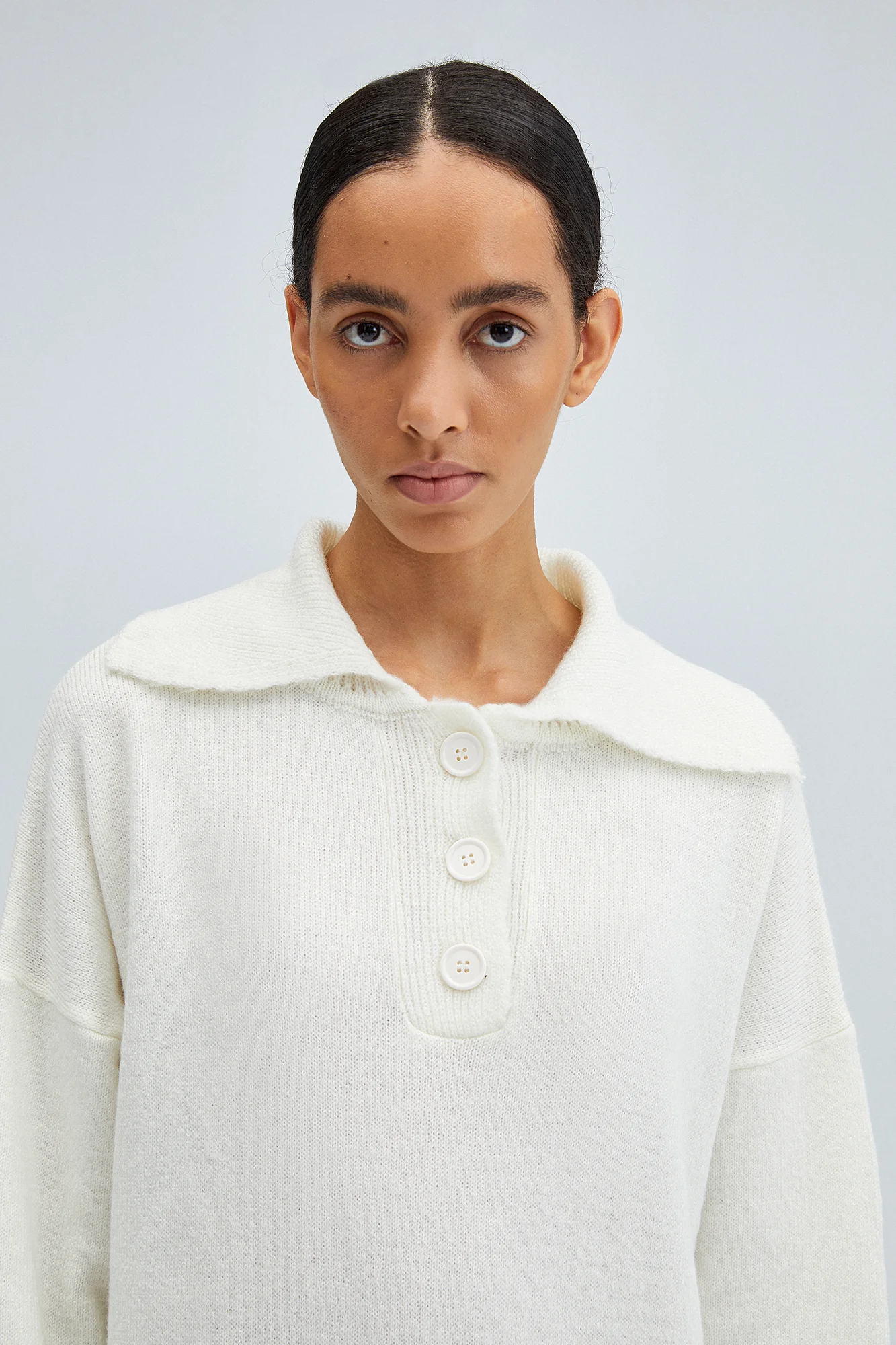 POLO NECK KNIT DRESS - Image 5