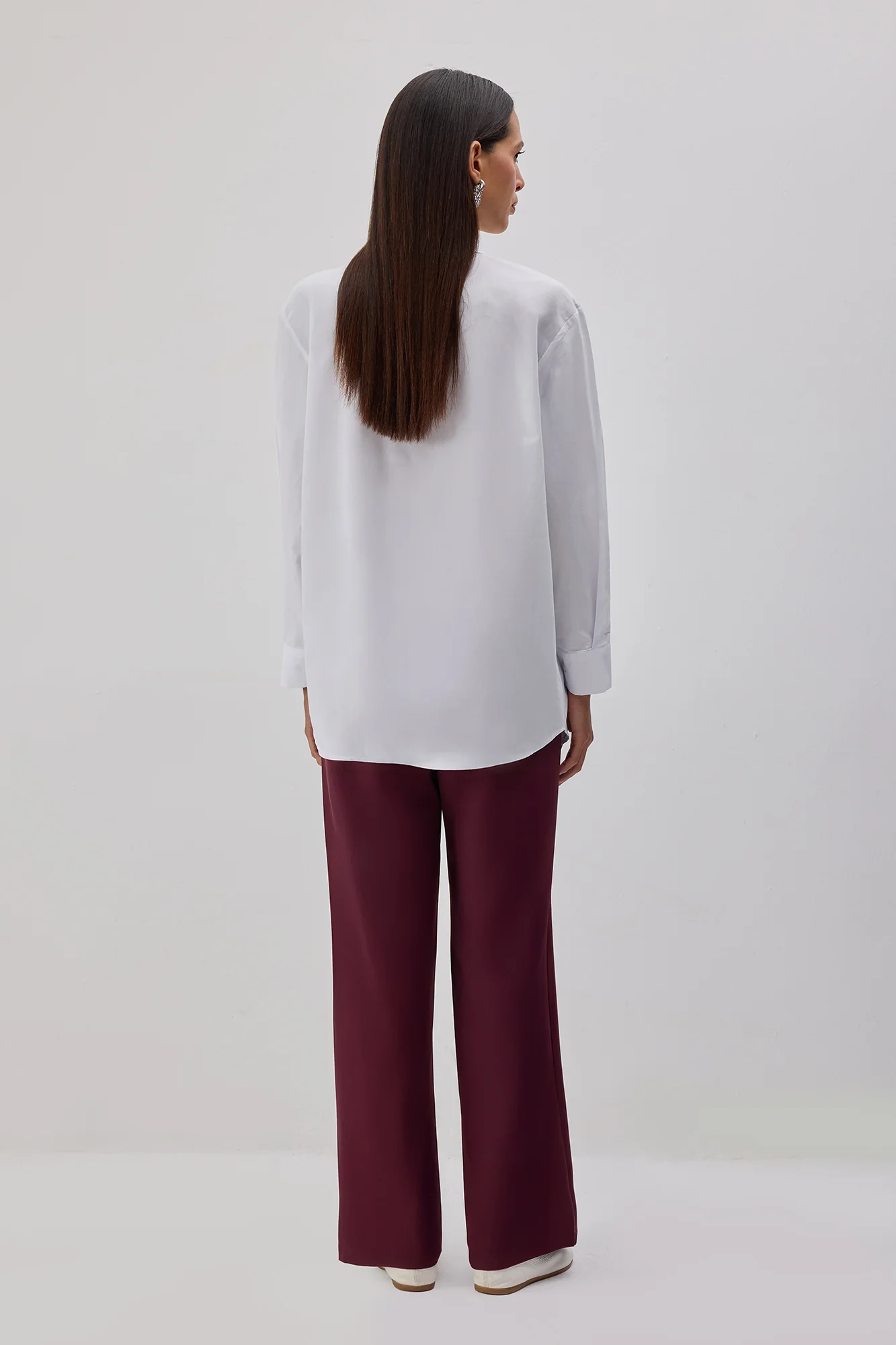 POPLIN SHIRT WITH FLORAL APPLIQUE - Image 4