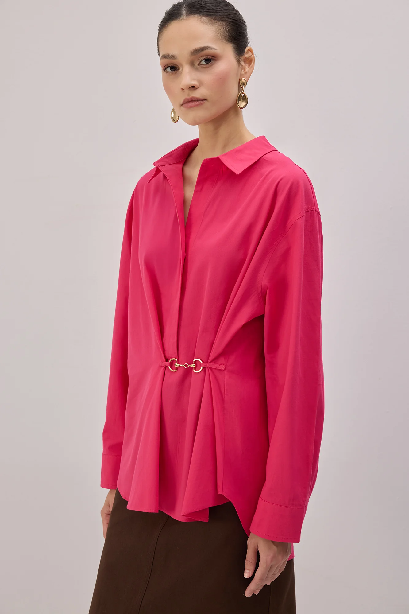 POPLIN SHIRT WITH METAL ACCESSORIES - Image 3