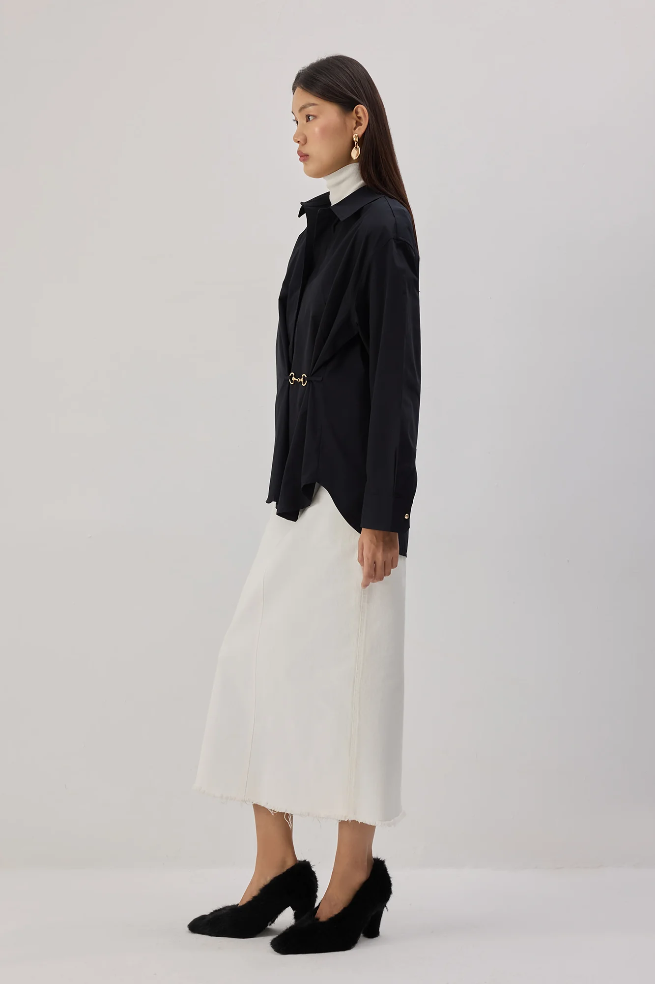 POPLIN SHIRT WITH METAL ACCESSORIES - Image 4