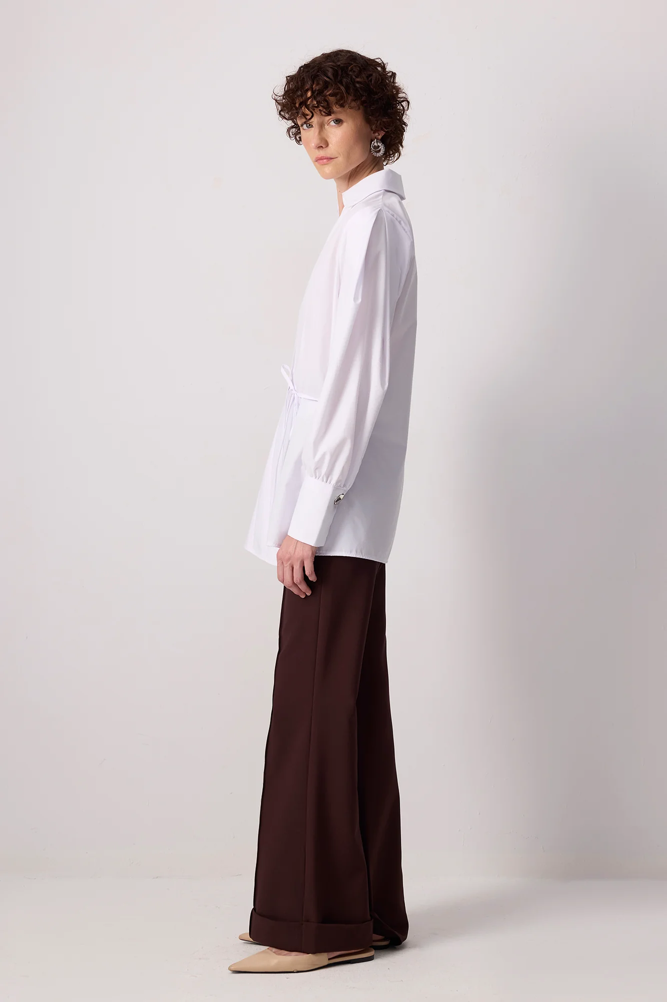 POPLIN TUNIC WITH SIDE TIES - Image 3