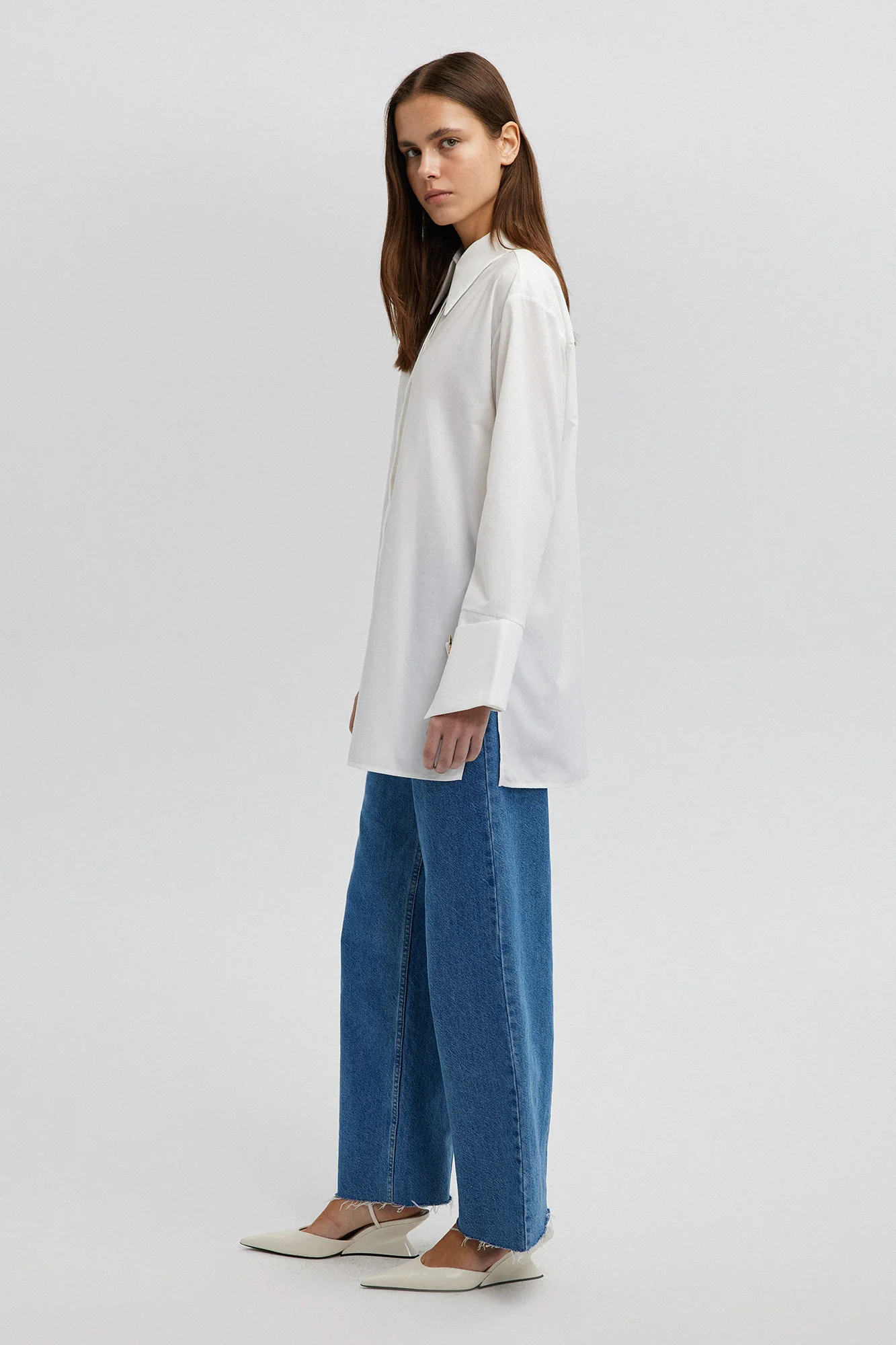 POPLIN SHIRT WITH WIDE CUFF - Image 5