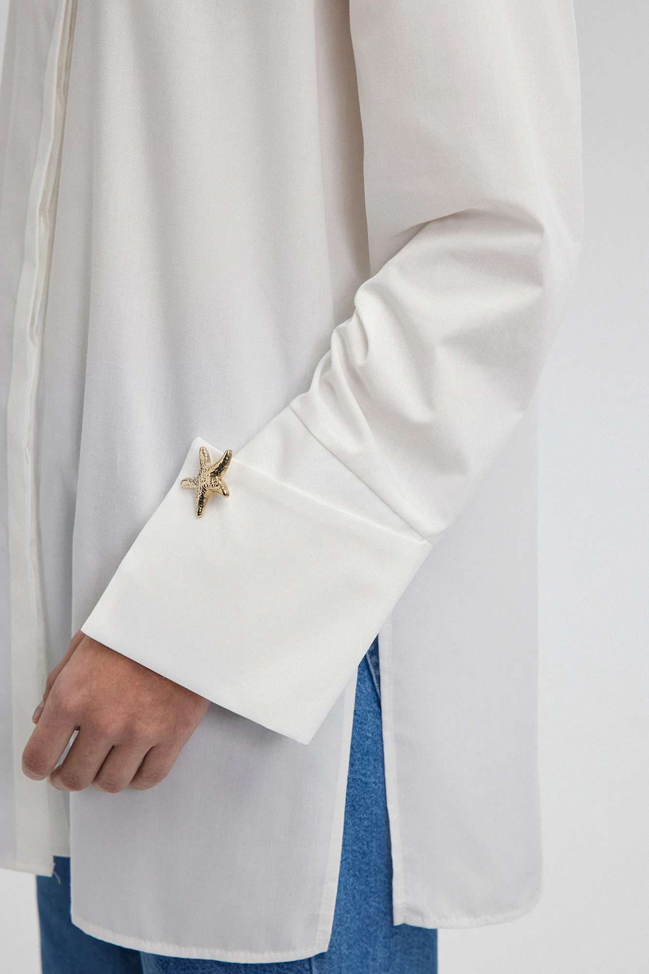 POPLIN SHIRT WITH WIDE CUFF - Image 7