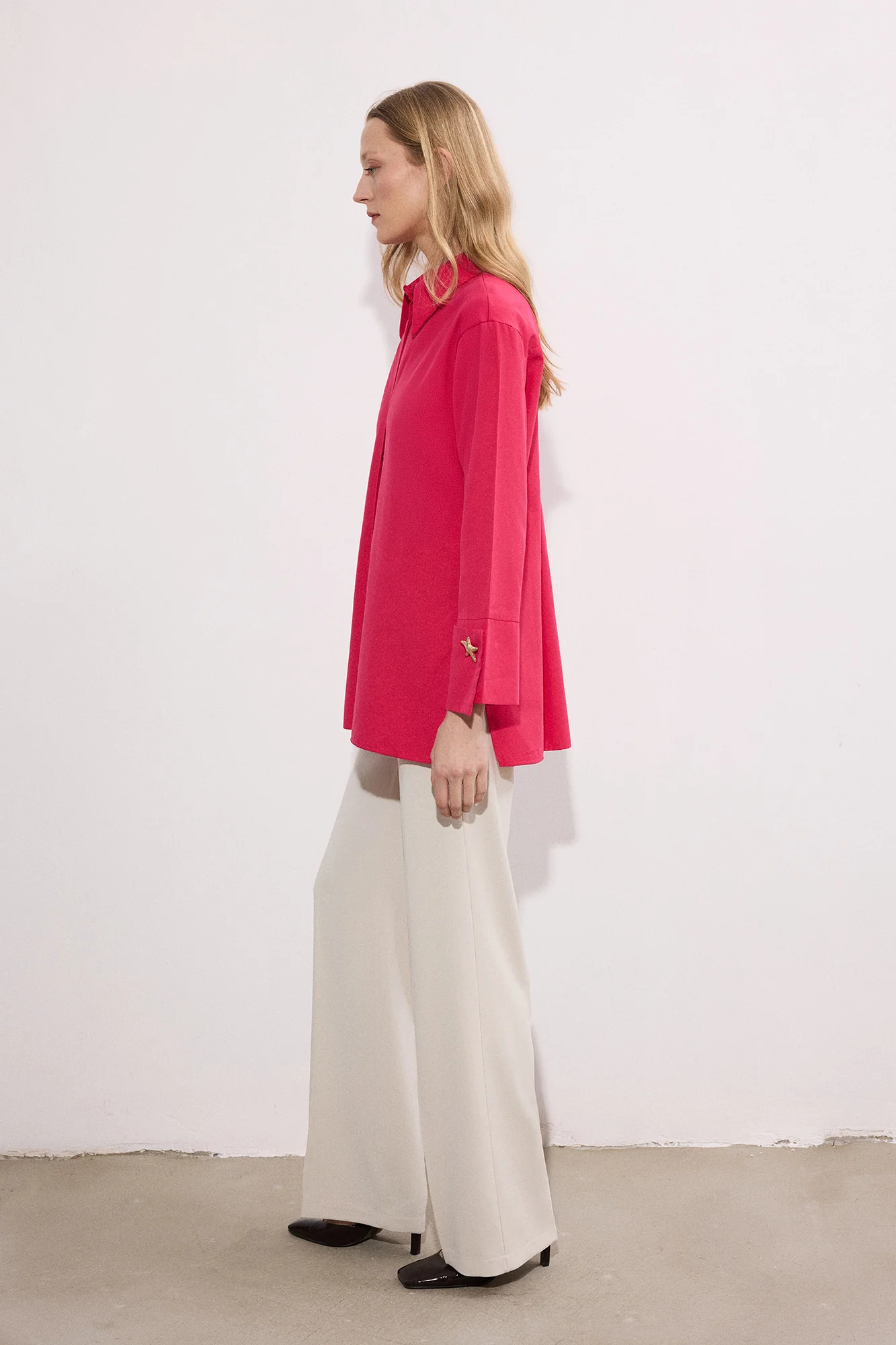 POPLIN SHIRT WITH WIDE CUFF - Image 3
