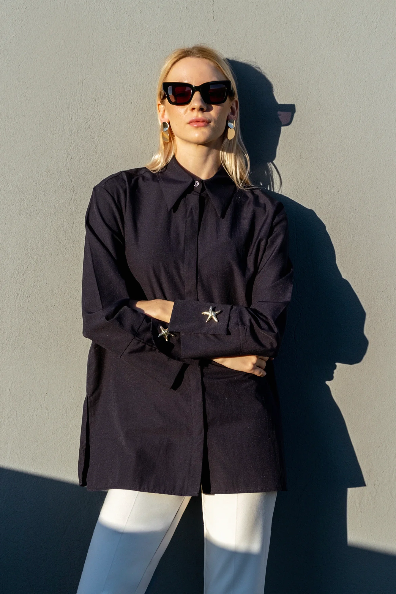 POPLIN SHIRT WITH WIDE CUFF - Image 2