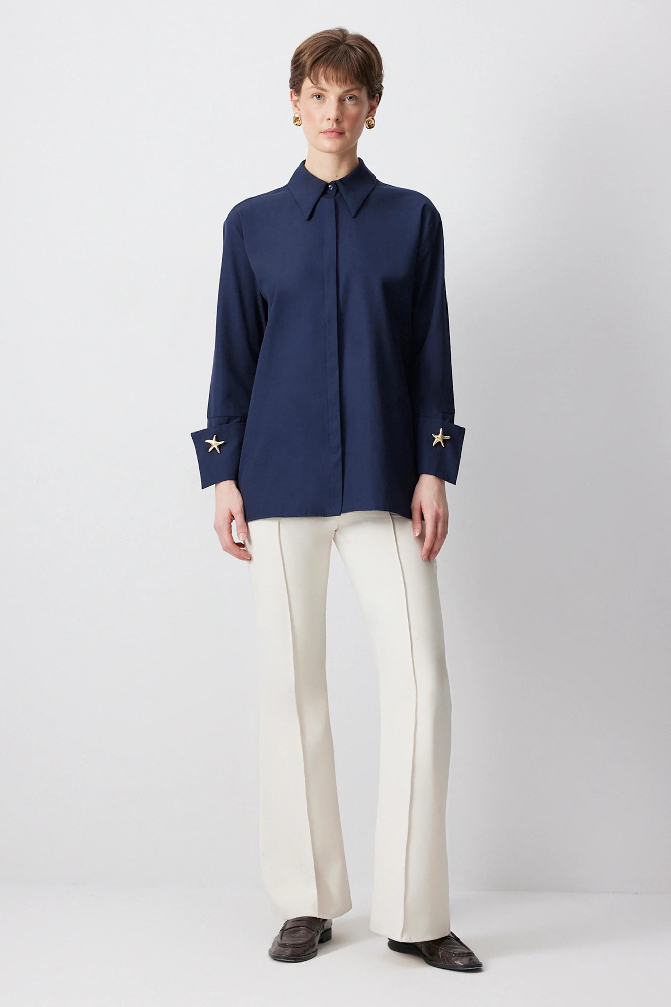 POPLIN SHIRT WITH WIDE CUFF - Image 4