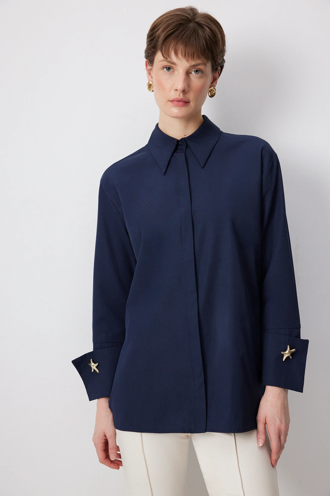 POPLIN SHIRT WITH WIDE CUFF - Image 5