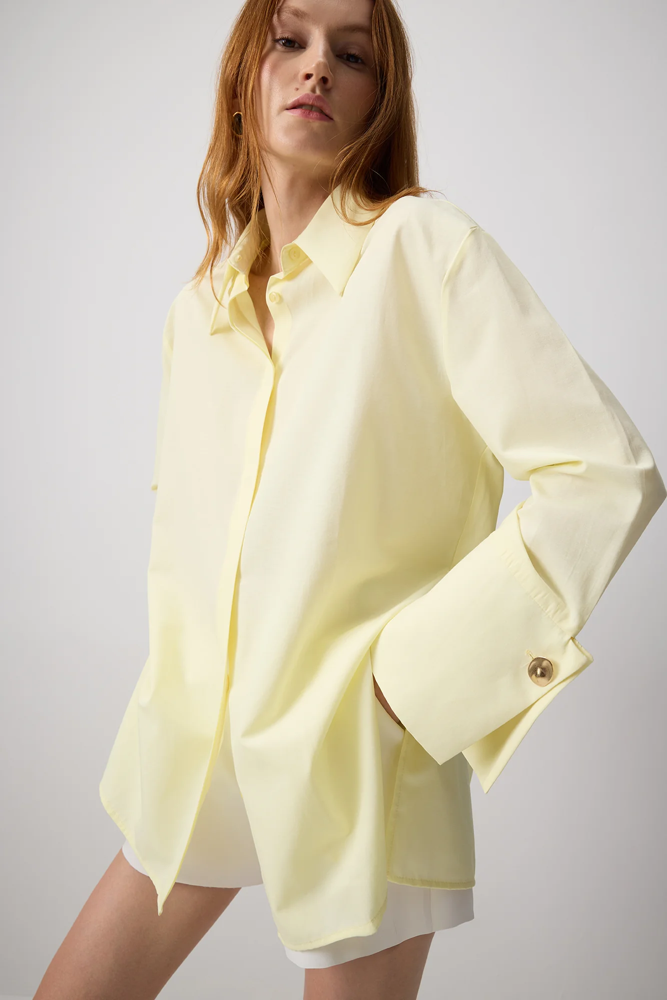 POPLIN SHIRT WITH WIDE CUFF - Image 2