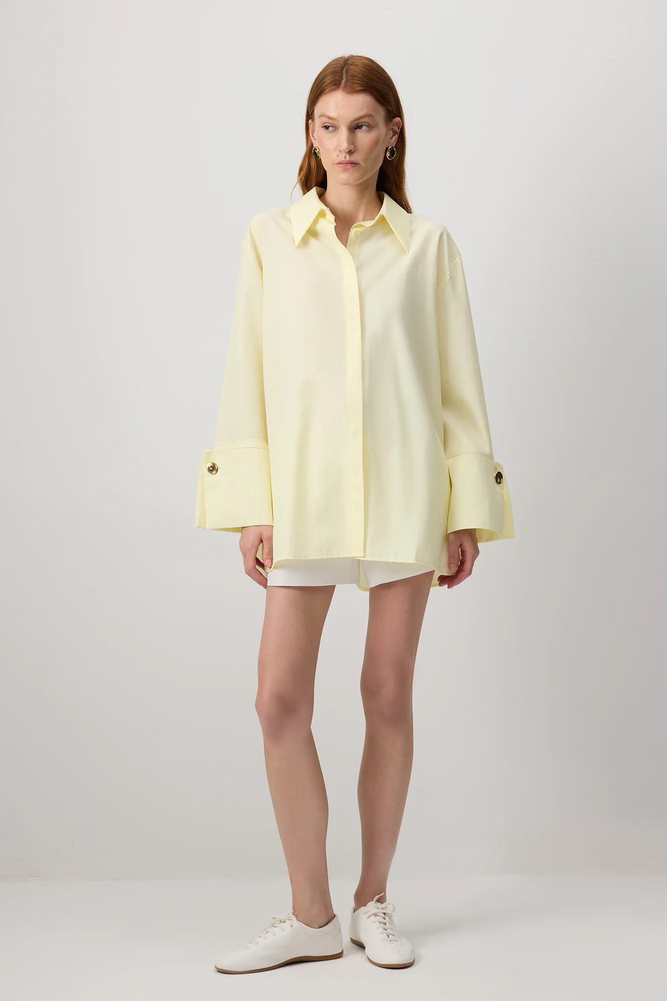 POPLIN SHIRT WITH WIDE CUFF - Image 4