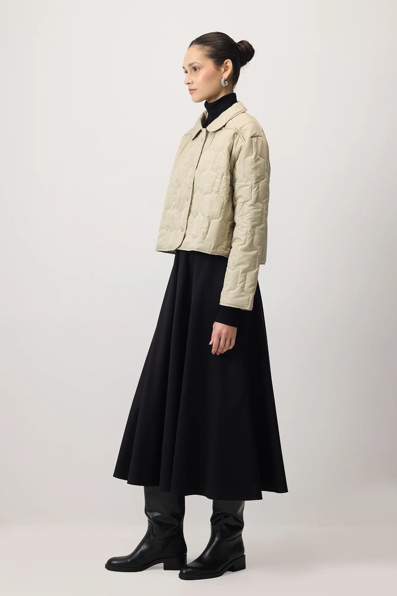 QUILTED JACKET WITH BINDING DETAILS - Image 4
