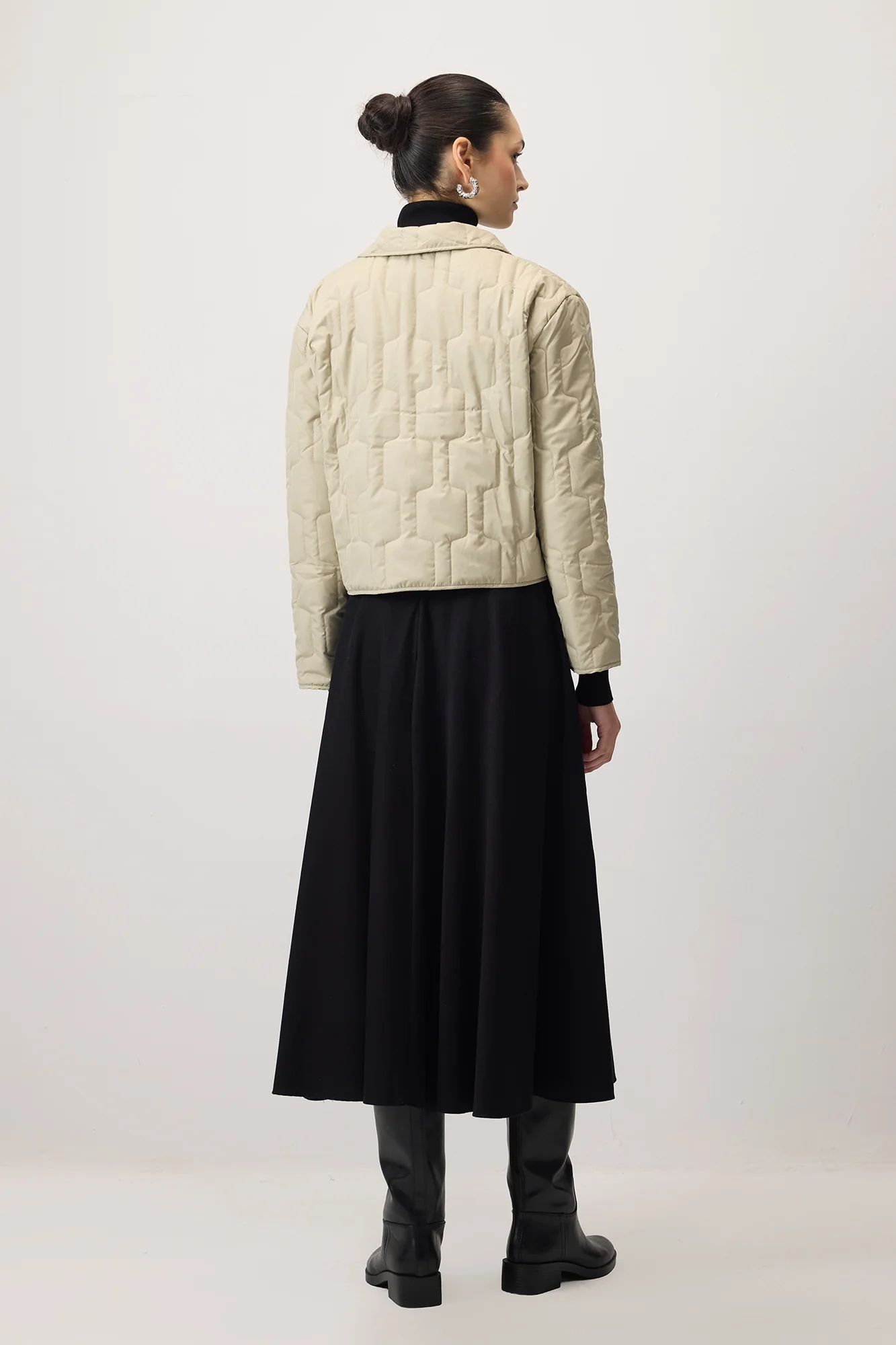 QUILTED JACKET WITH BINDING DETAILS - Image 5