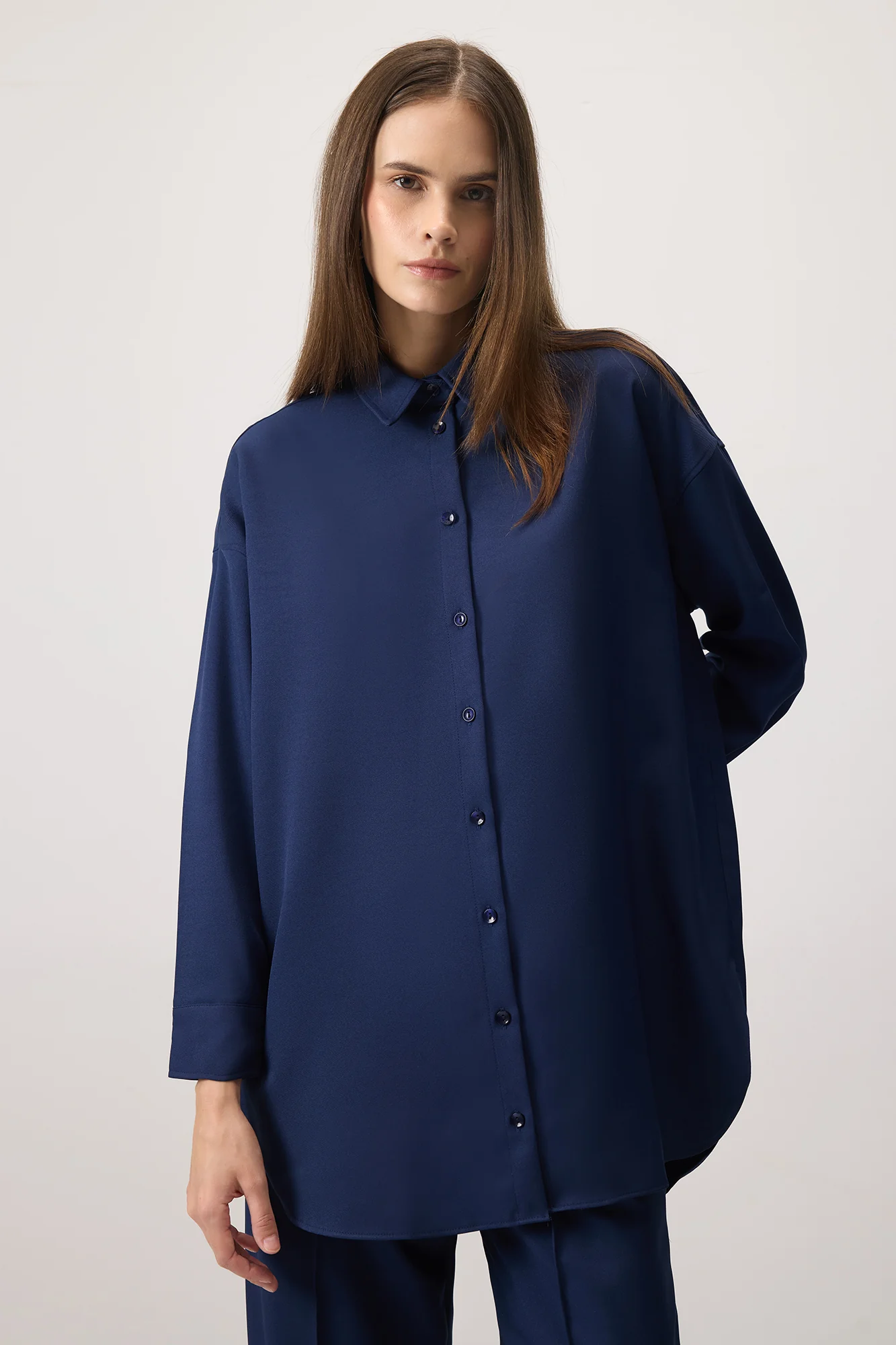 OVERSIZED CREPE SHIRT - Image 2