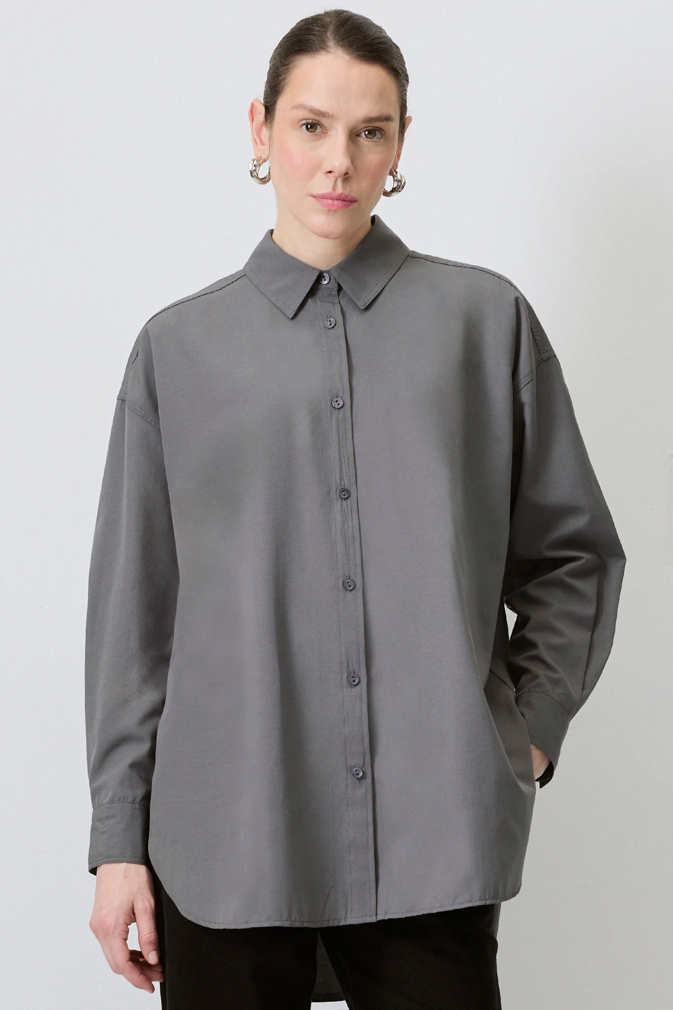 OVERSIZED POPLIN SHIRT - Image 4