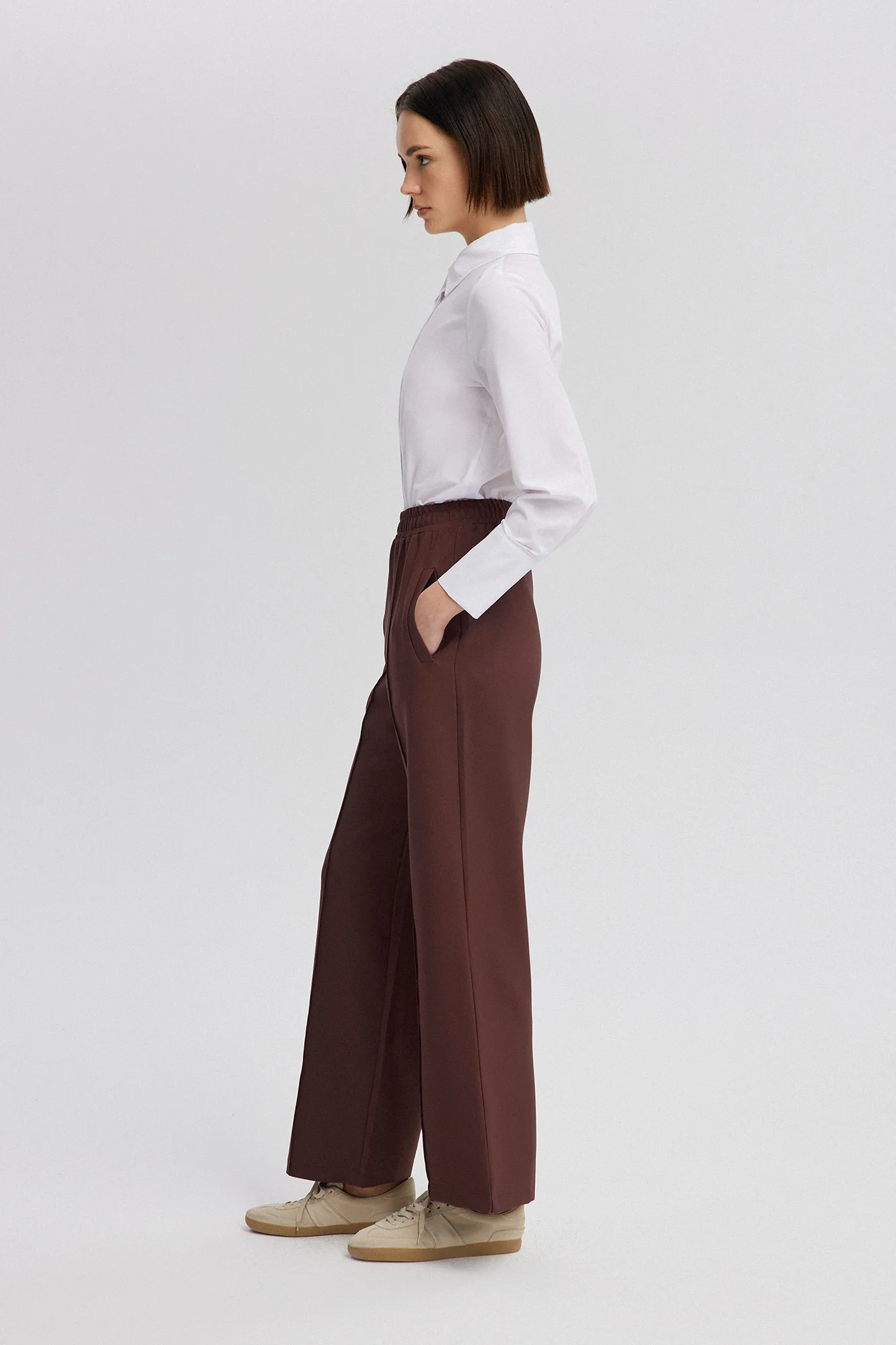 RIBBED CREPE TROUSERS - Image 4