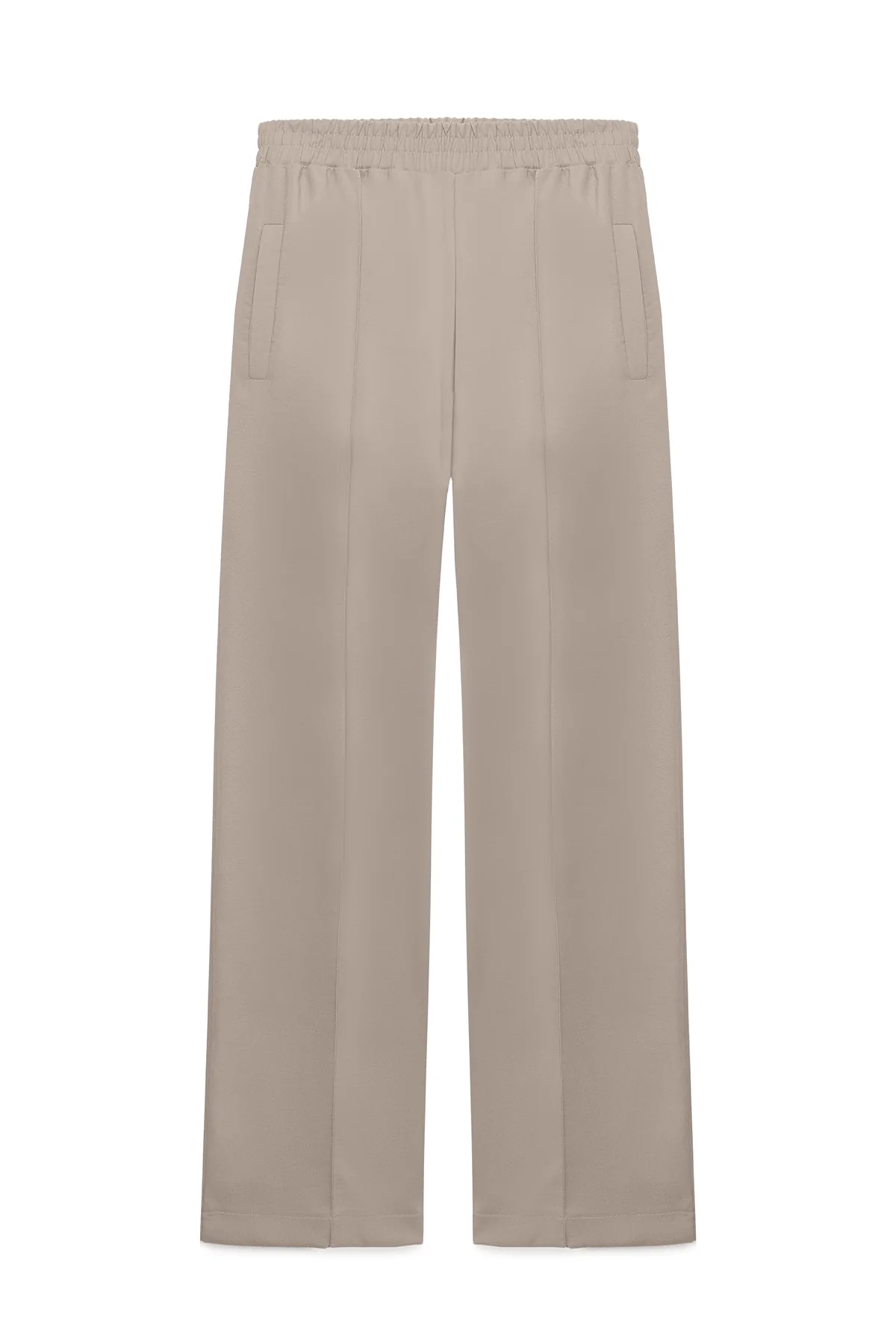 RIBBED CREPE TROUSERS