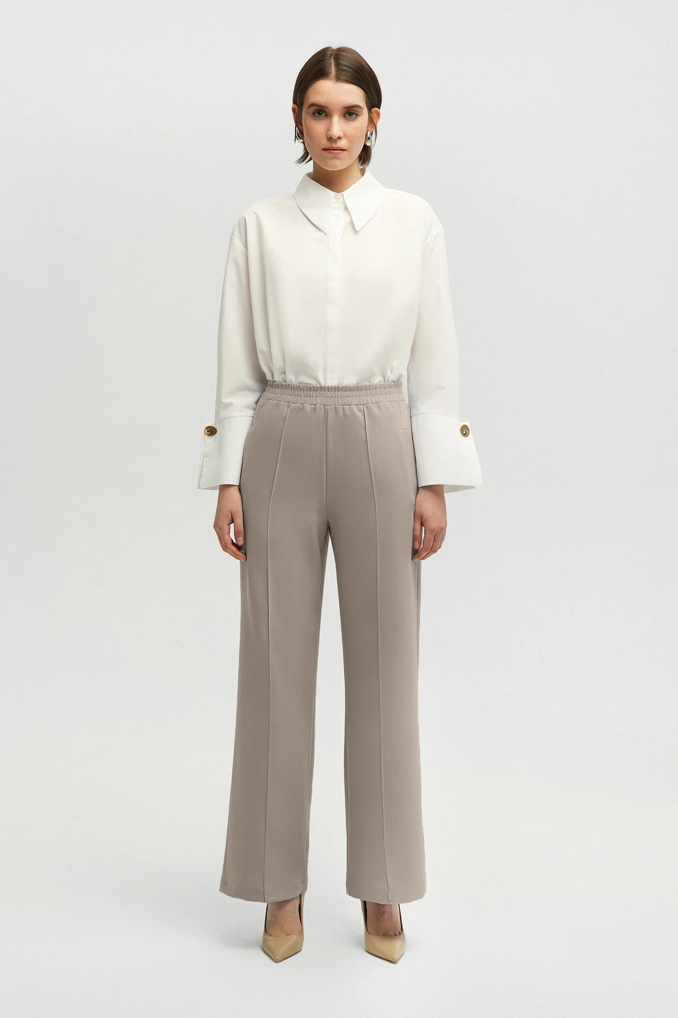 RIBBED CREPE TROUSERS - Image 4