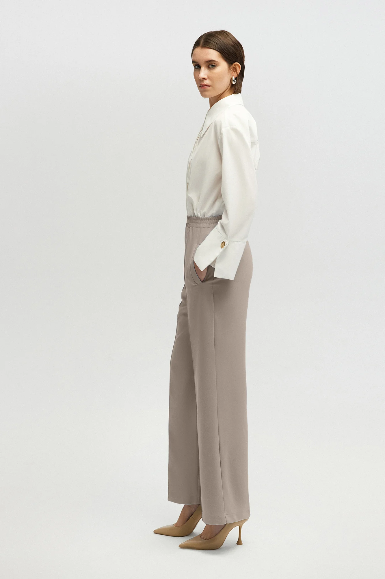 RIBBED CREPE TROUSERS - Image 5