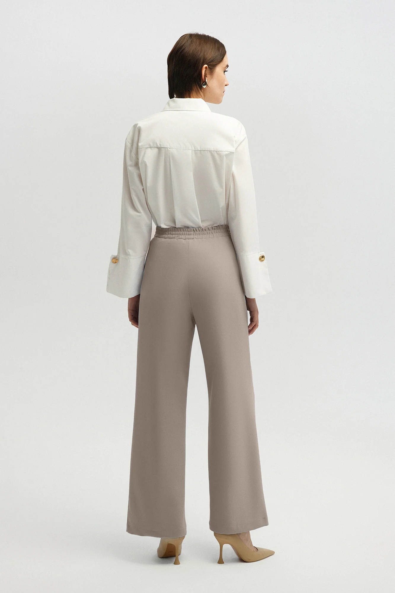 RIBBED CREPE TROUSERS - Image 6
