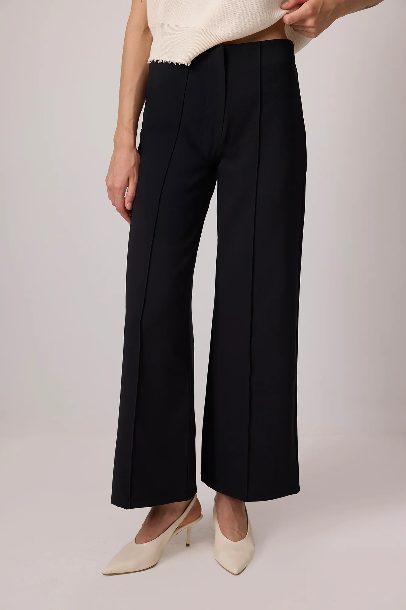 RIBBED CREPE TROUSERS - Image 4