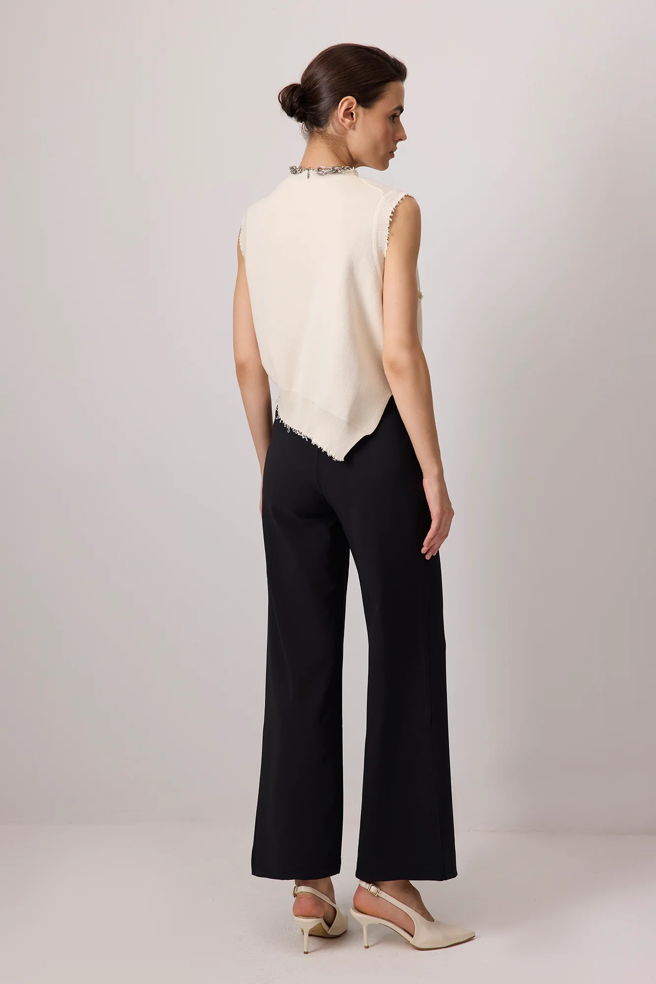 RIBBED CREPE TROUSERS - Image 5